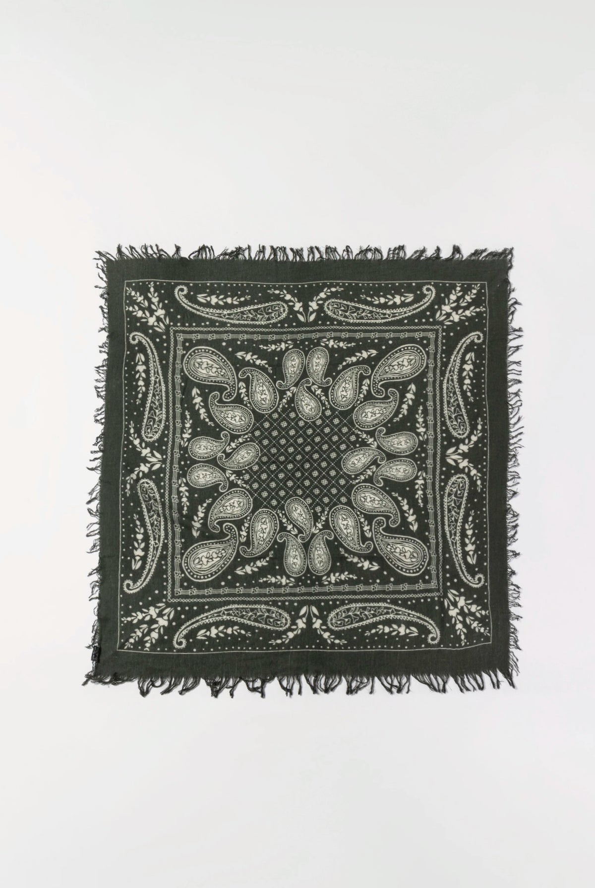 swatch_Forest cashmere bandana scarf