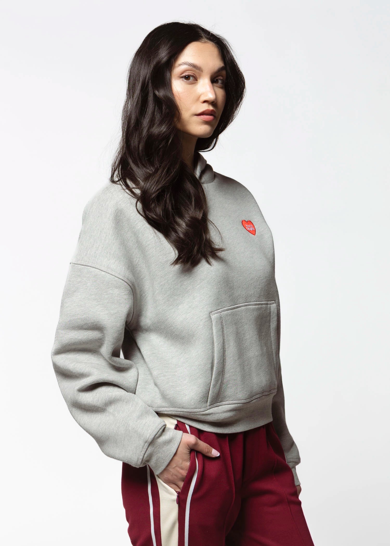 swatch_Heather Grey favorite daughter heart hoodie