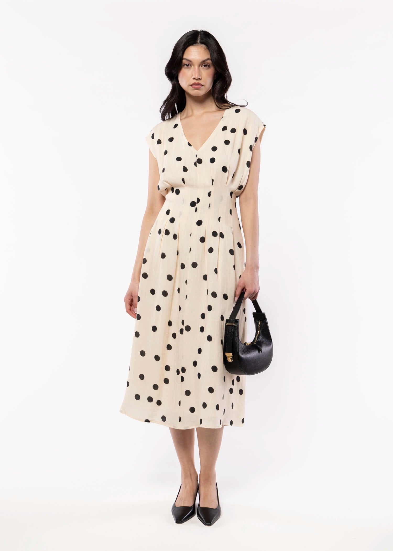 swatch_Cream thml polka dot midi dress
