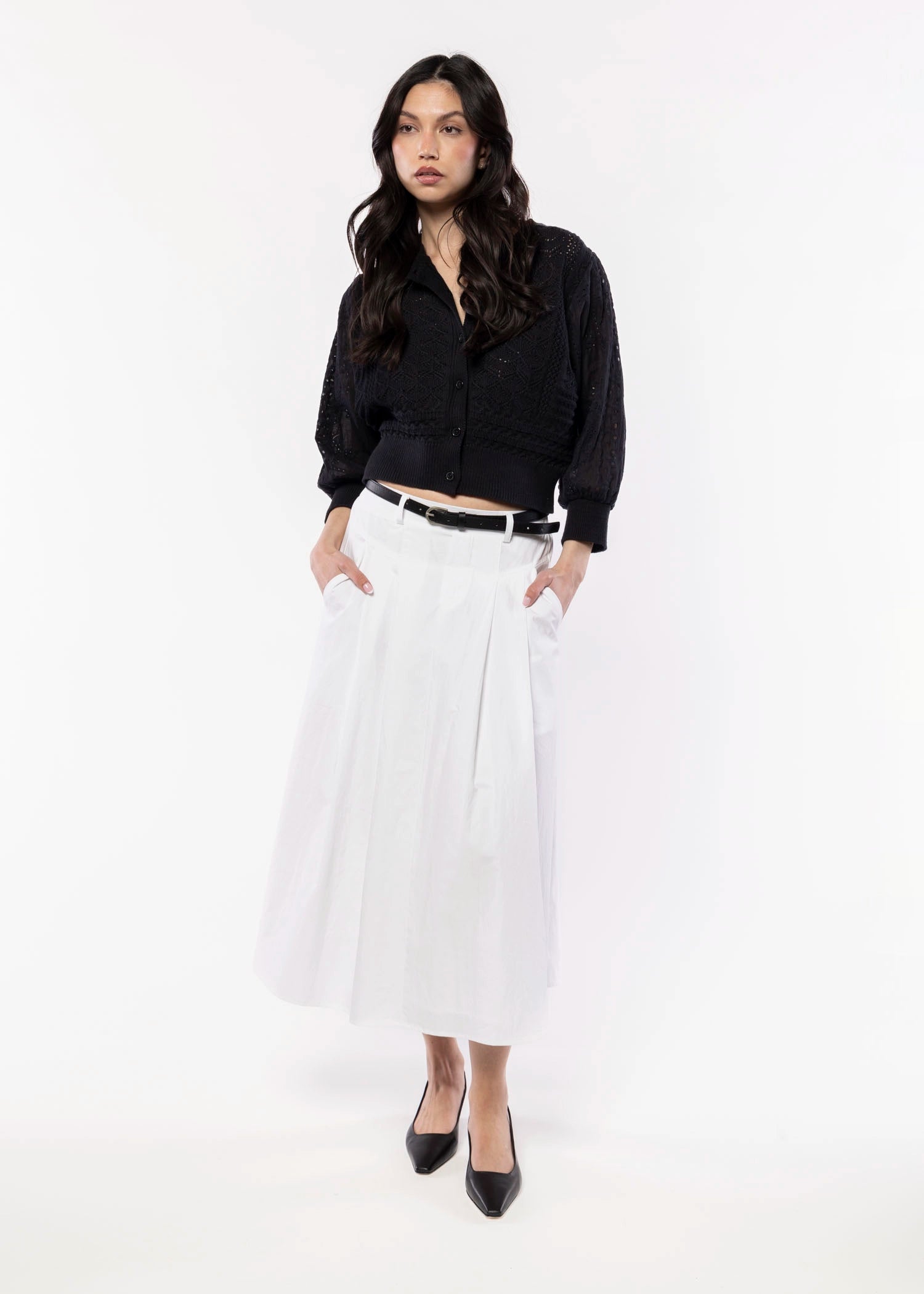 swatch_Black hendry cotton cardigan