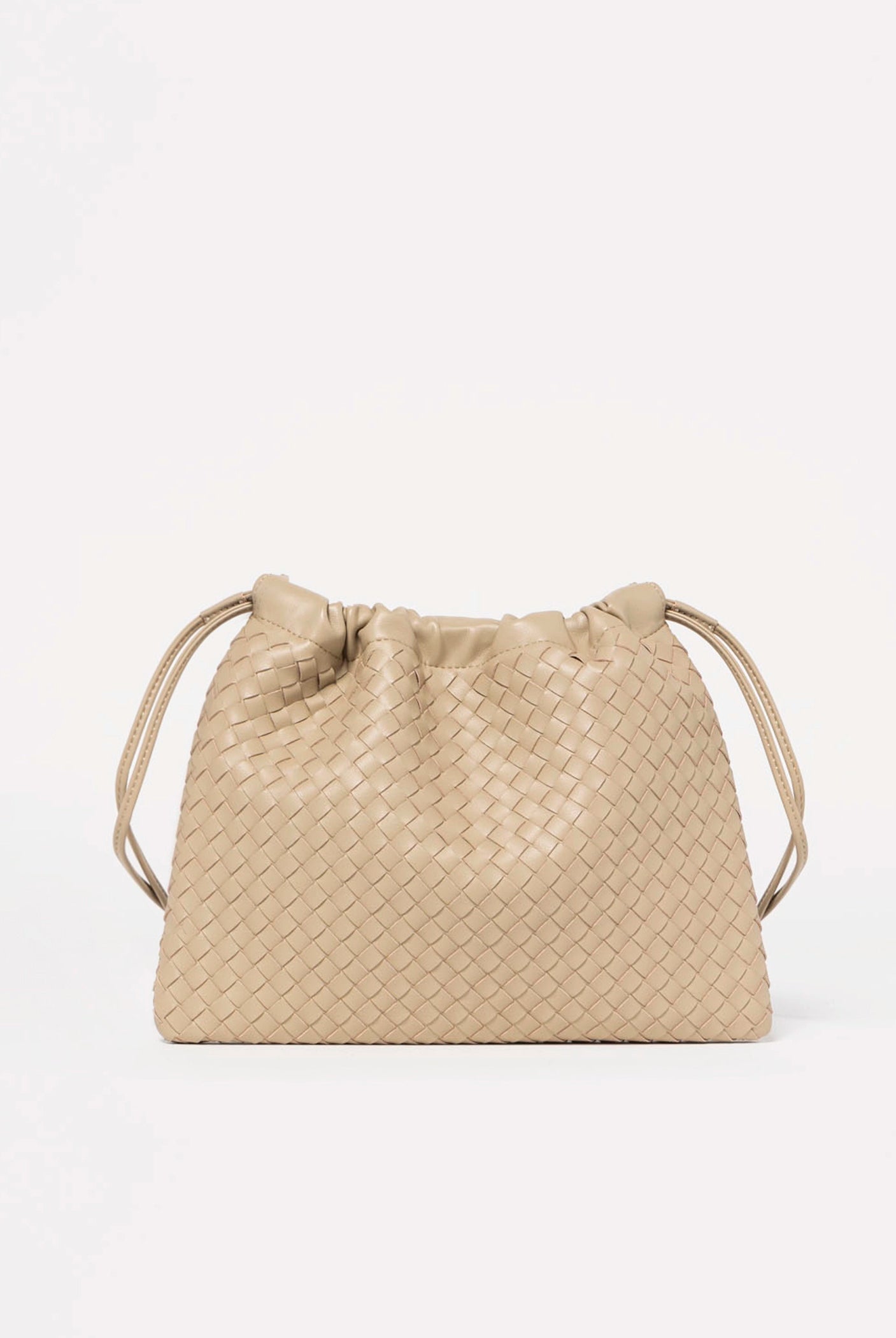 swatch_Taupe woven leather crossbody