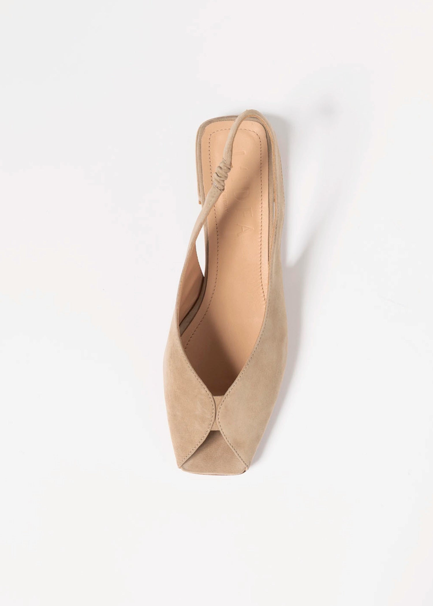 swatch_Taupe Suede flat peep toe sandal