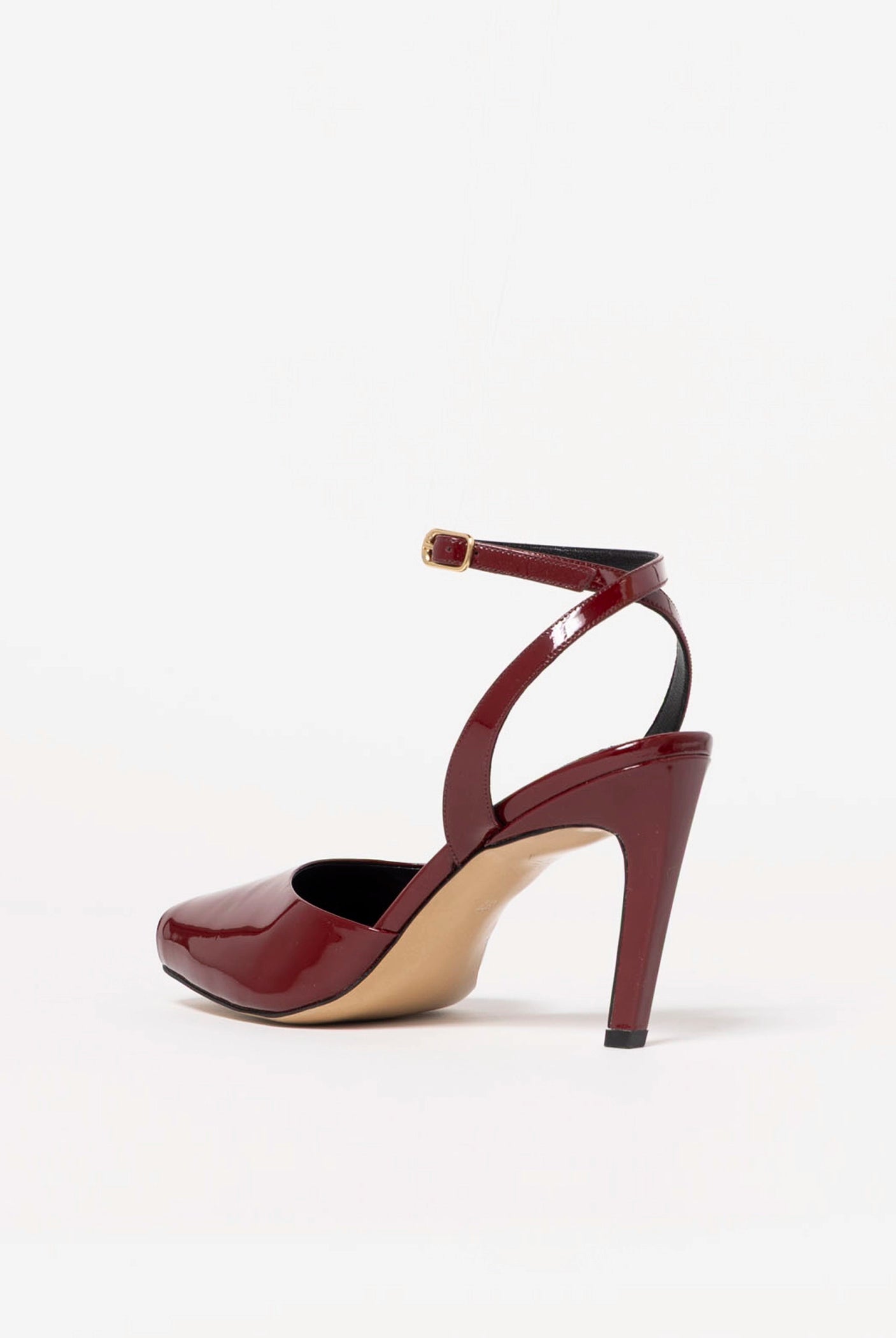 swatch_Cherry Patent Heeled Peep toe sandal