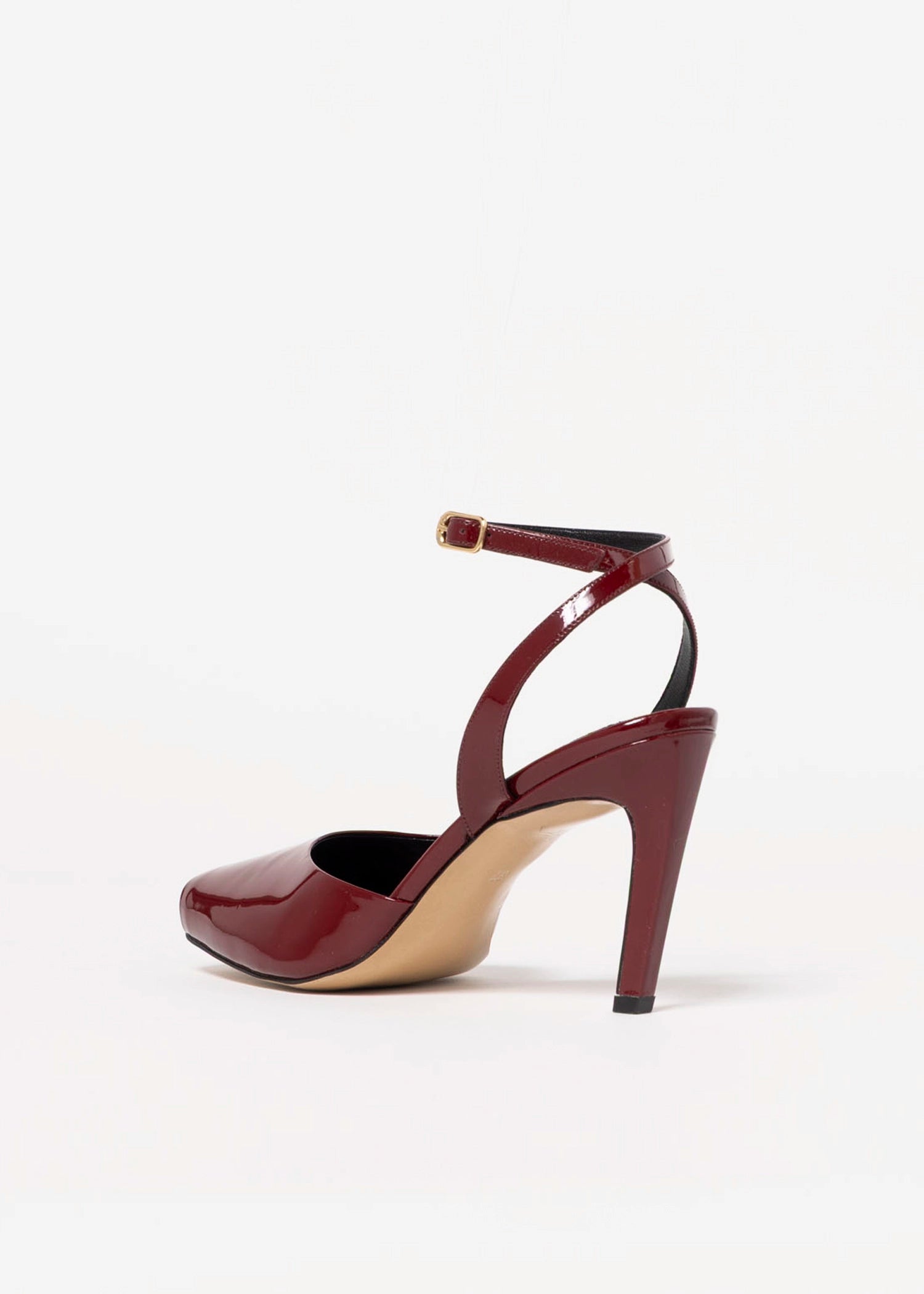 swatch_Cherry Patent Heeled Peep toe sandal