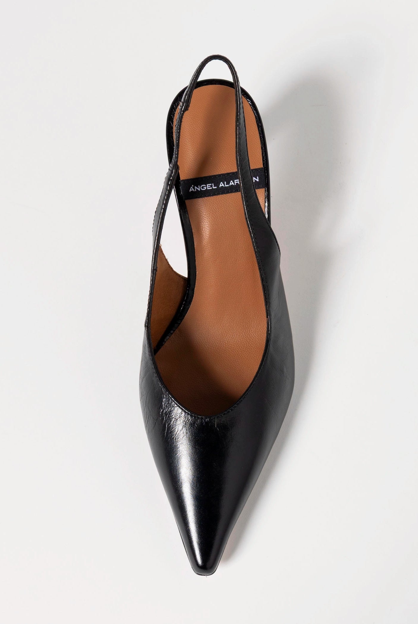 swatch_Black leather nara leather slingback angel alarcon