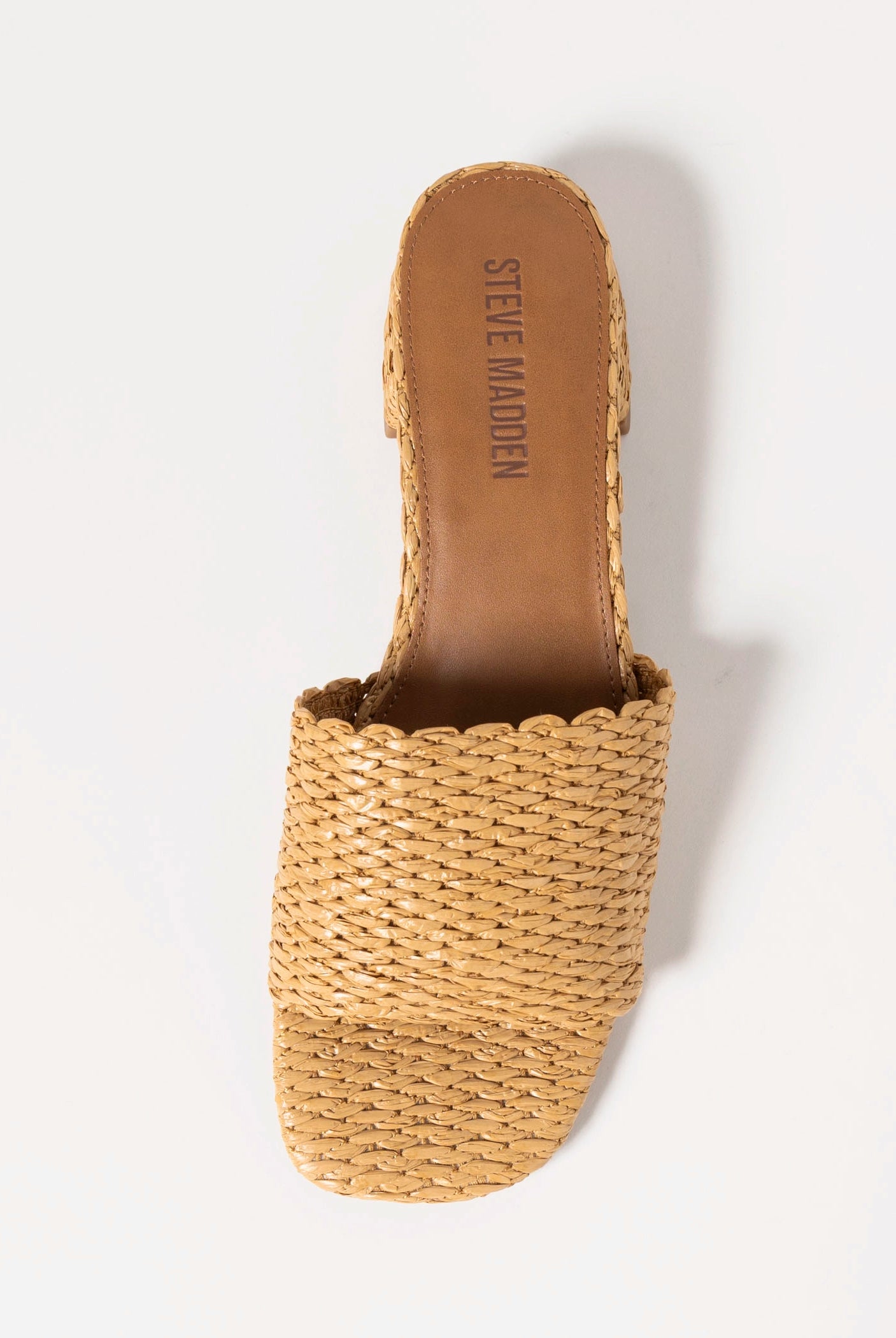 swatch_Raffia steve madden montgomery slide sandal
