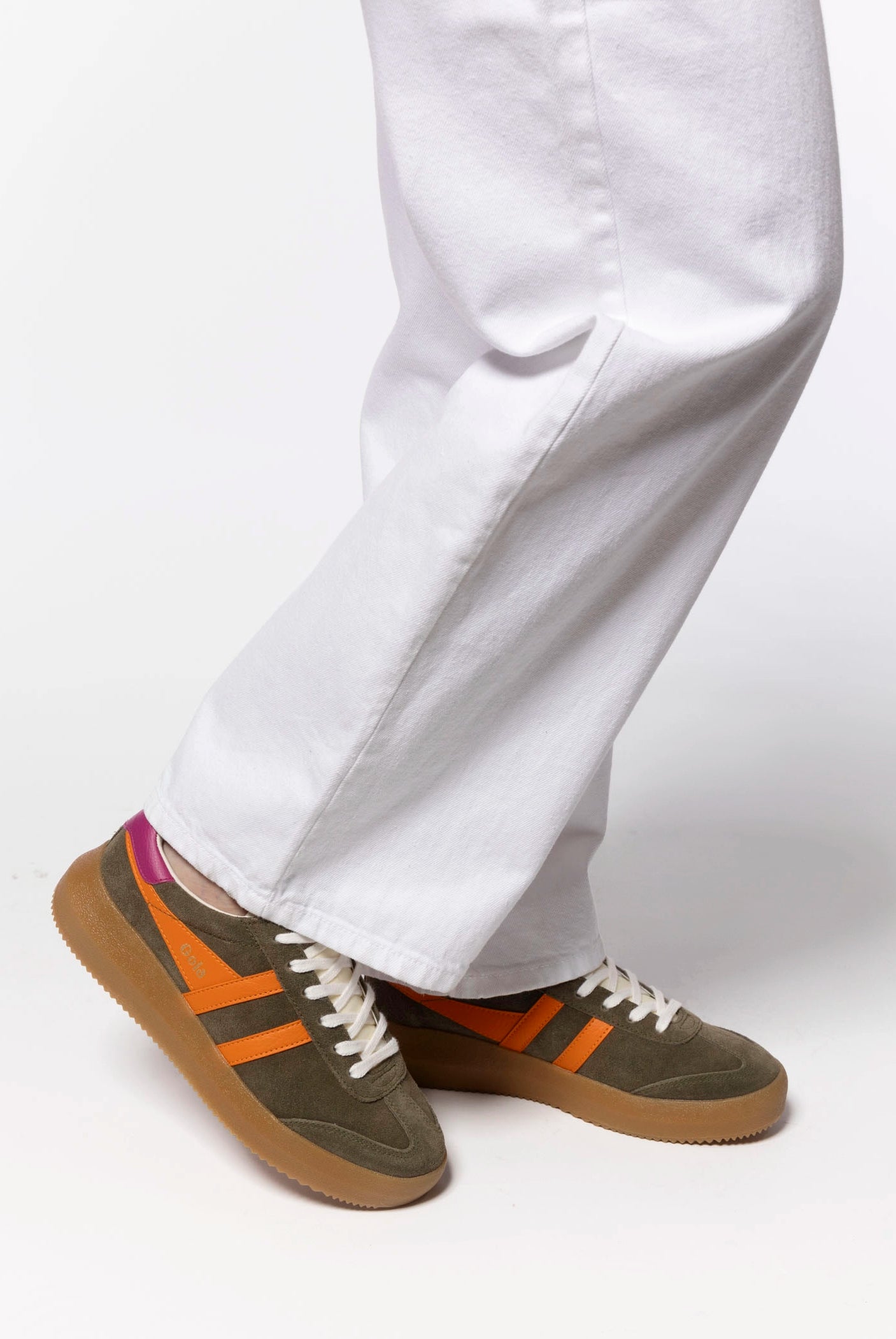 swatch_Khaki/Clementine athena platform sneaker shoes