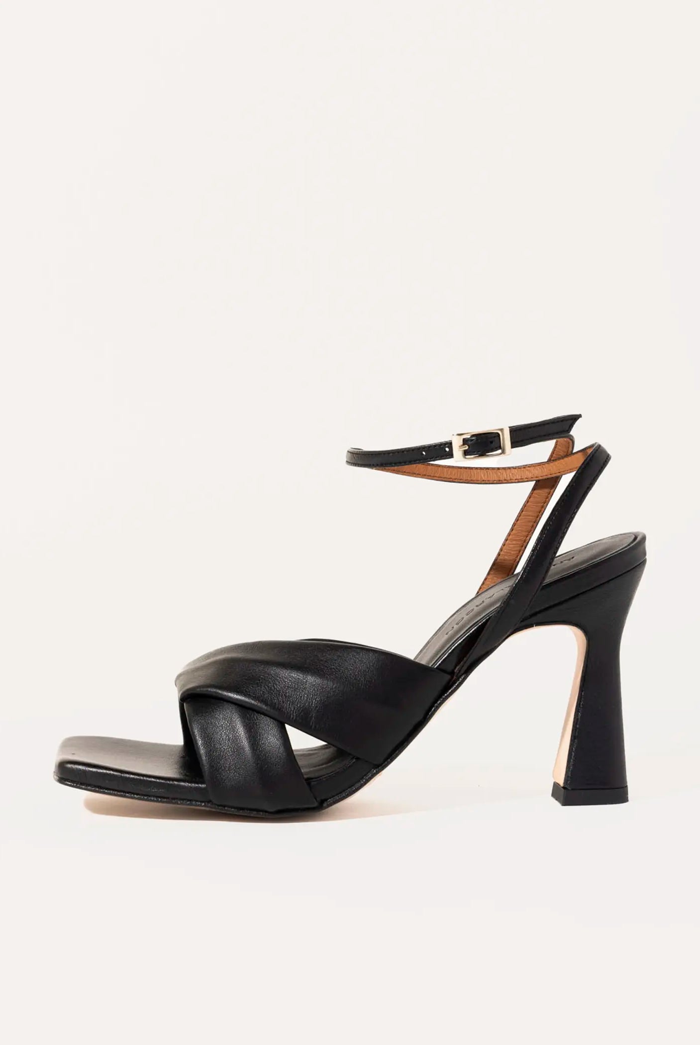 swatch_black leather maelle leather sandal heeled sandals