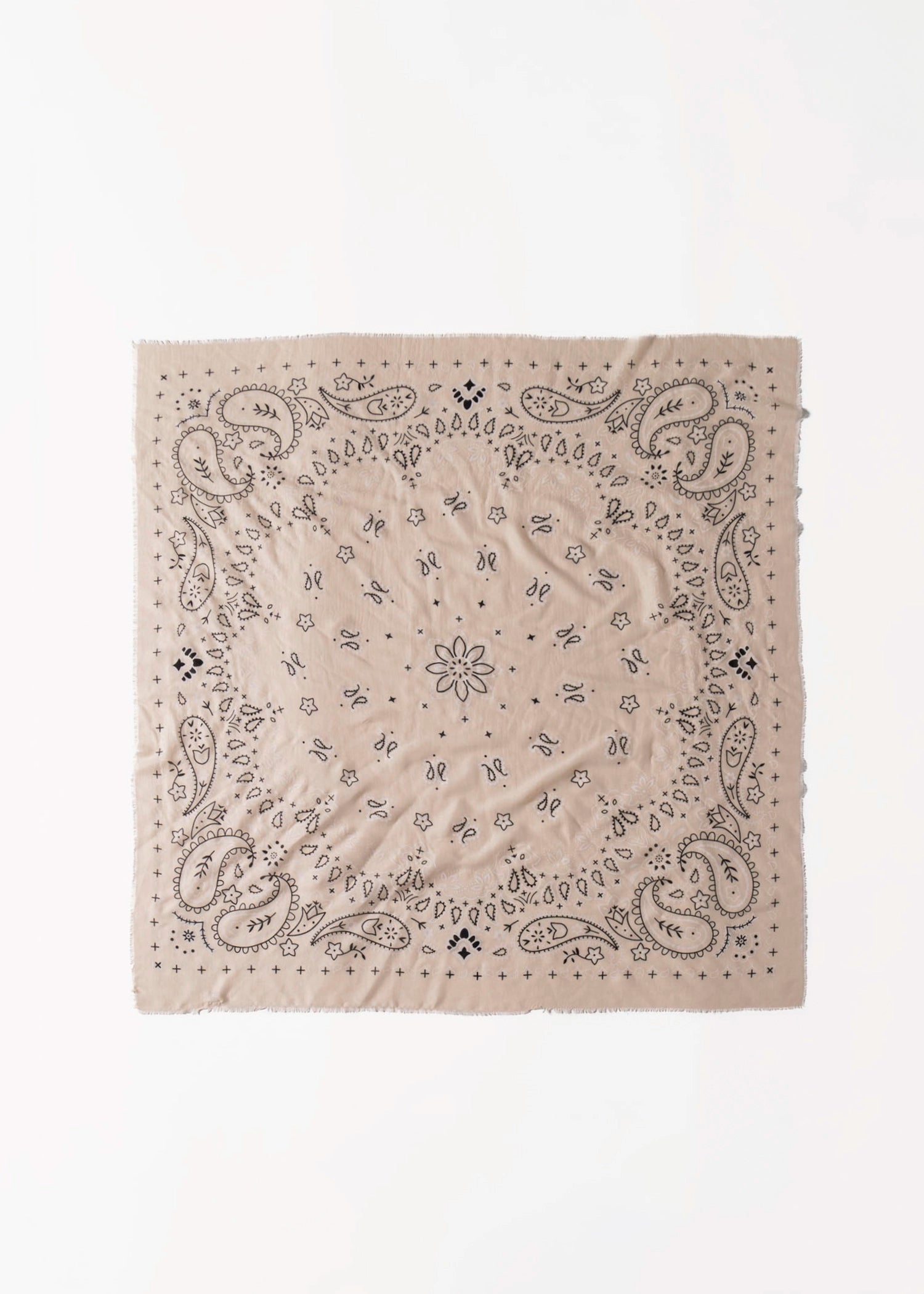 swatch_Beige bandana scarf