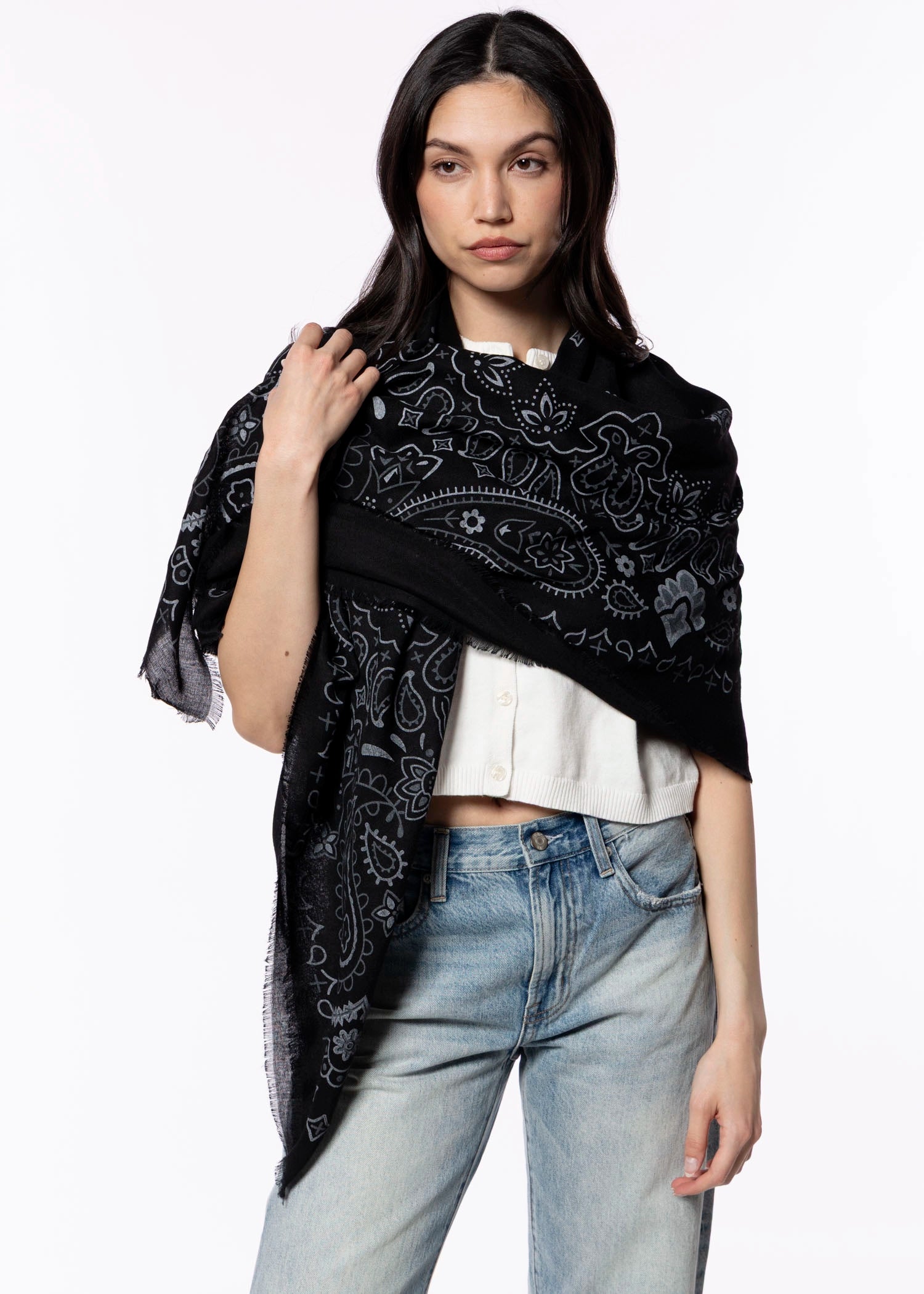 swatch_Black bandana scarf