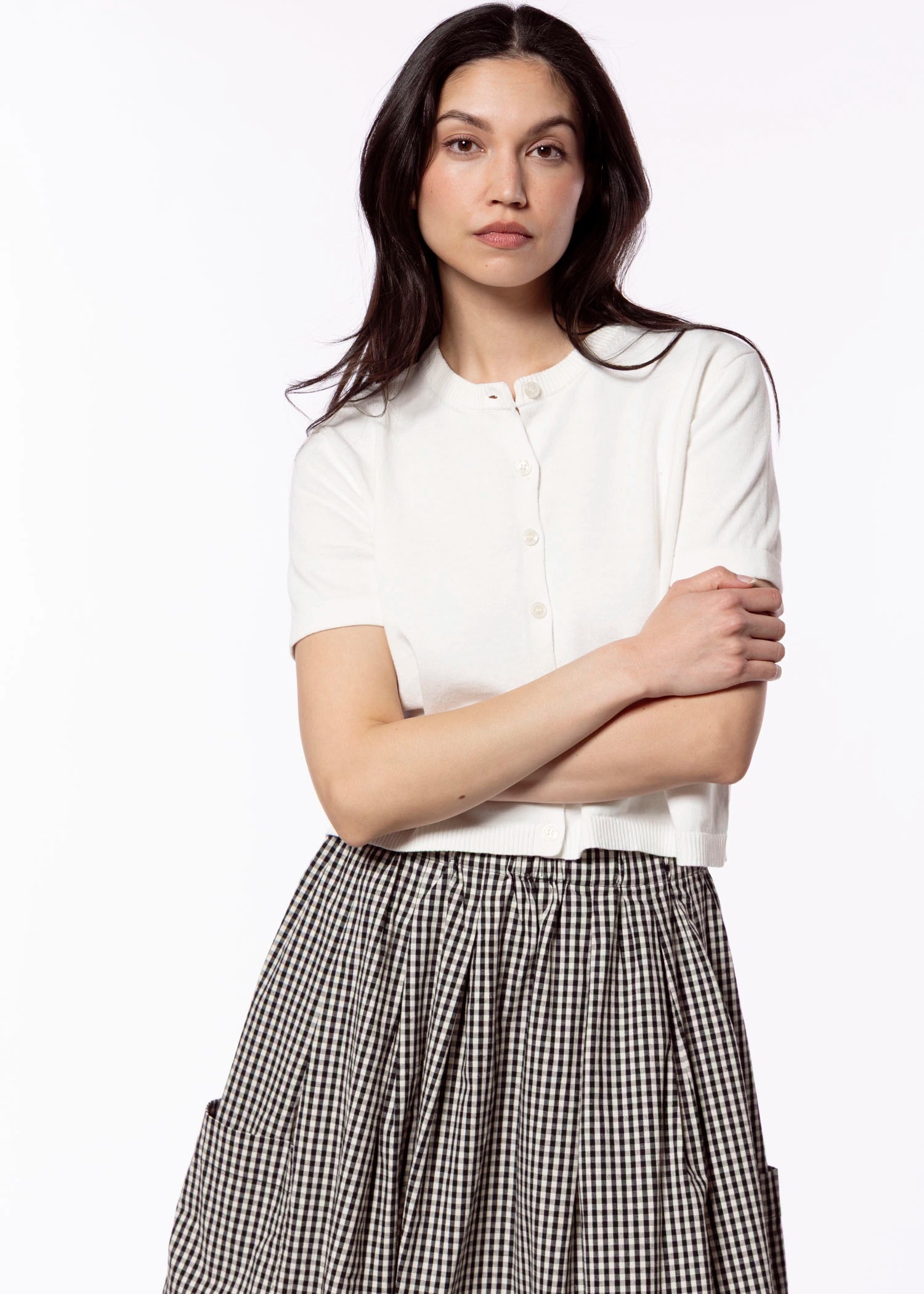 swatch_White perfect white tee maude cardigan