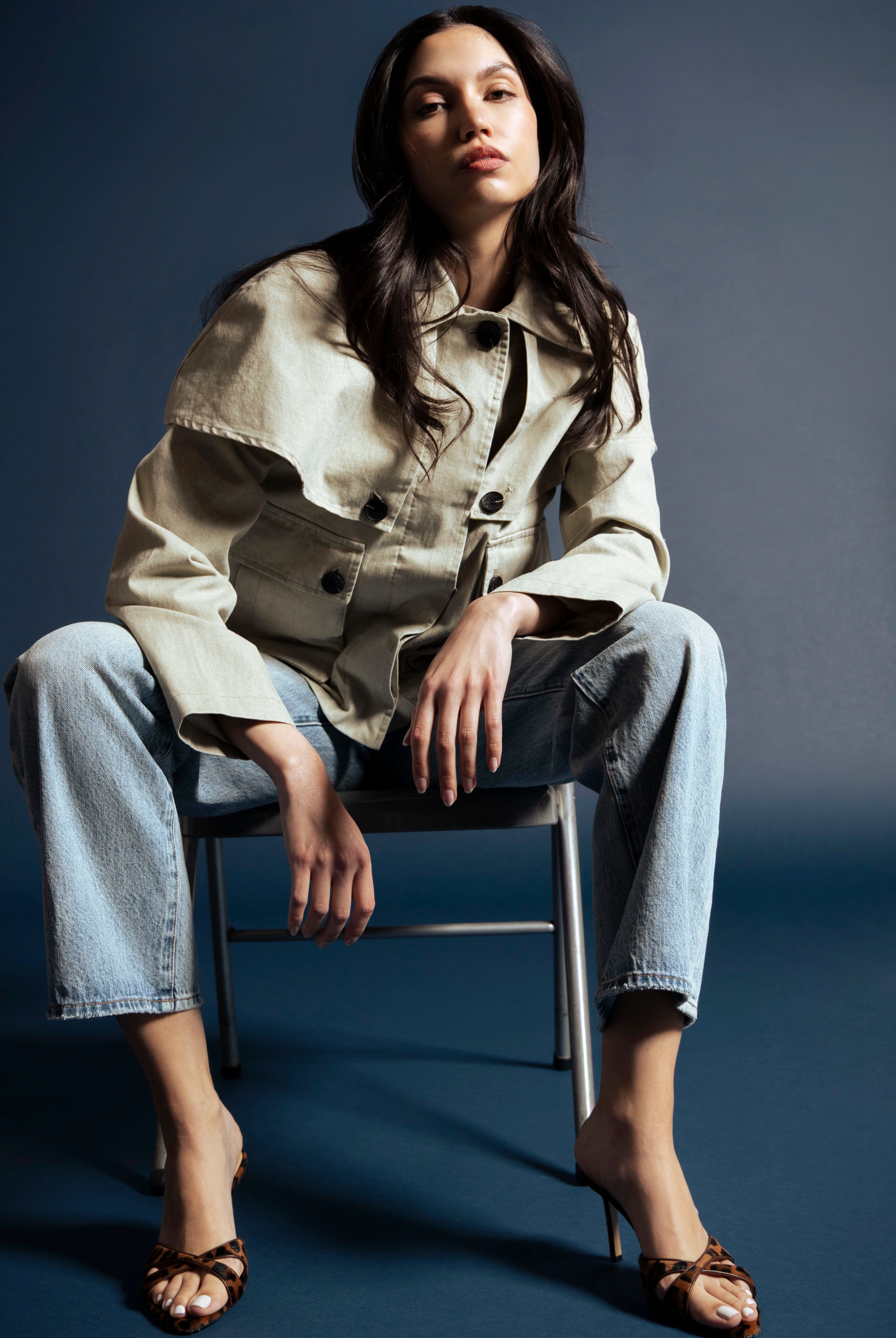 swatch_Tan avec les filles cotton cape jacket