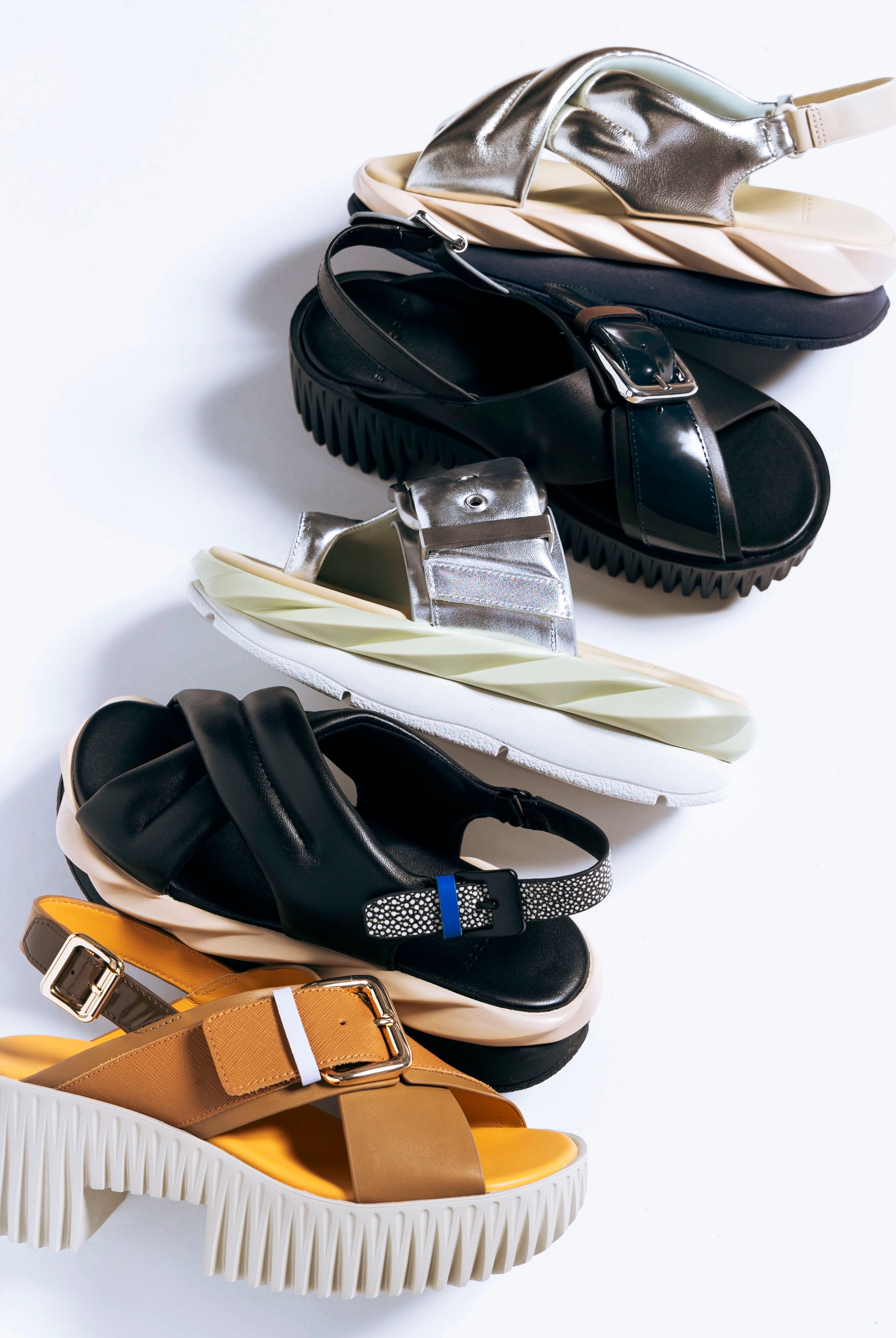 swatch_silver mellow glow sandal platform sandals