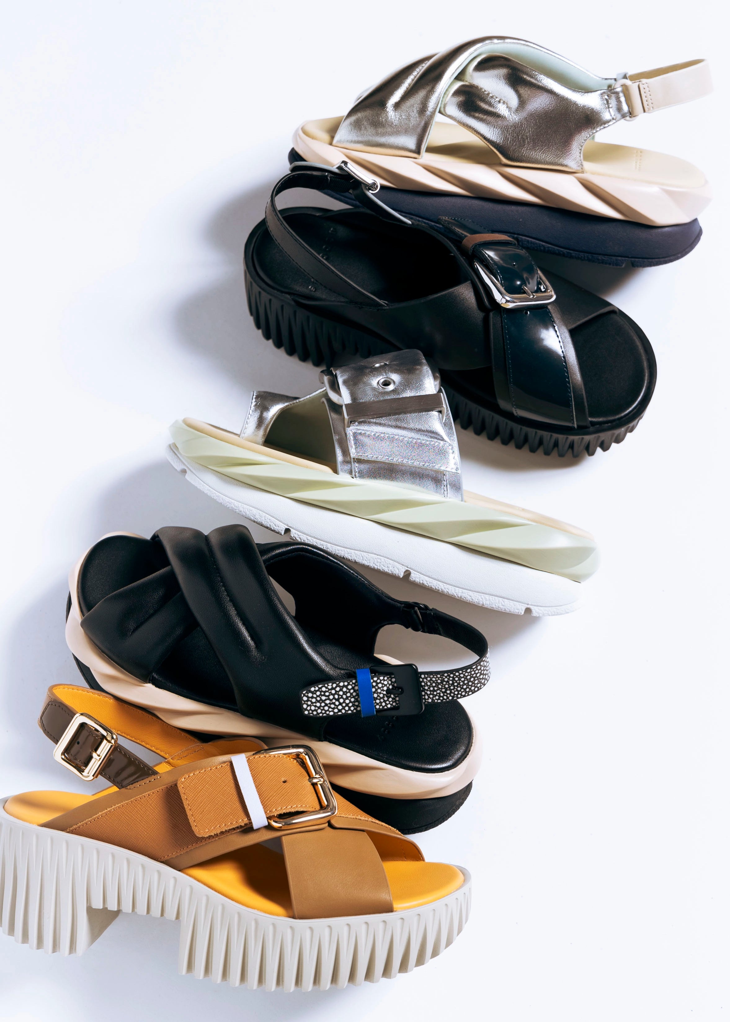 swatch_silver mellow glow sandal platform sandals