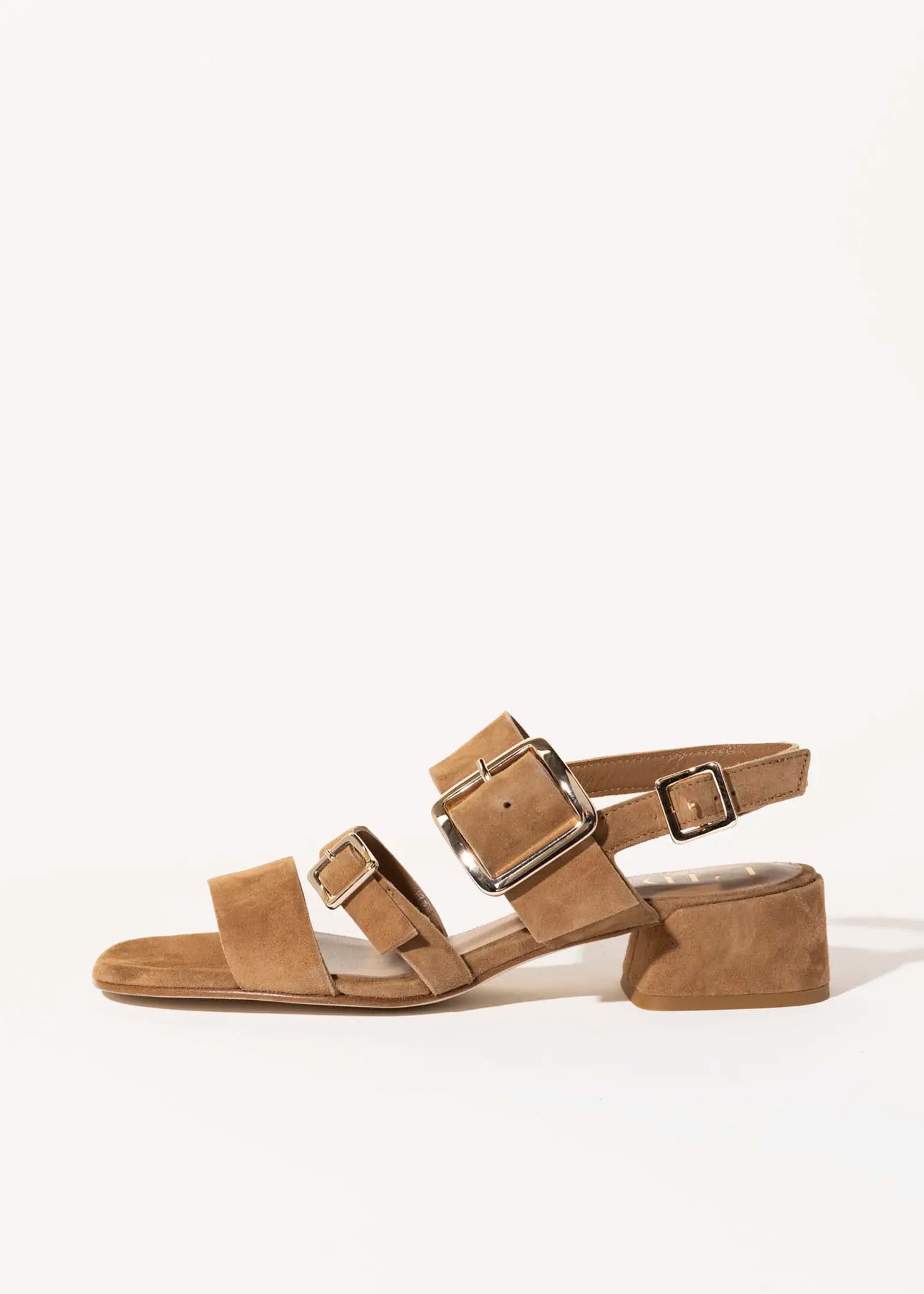 swatch_whiskey suede heeled buckle sandal heeled sandals