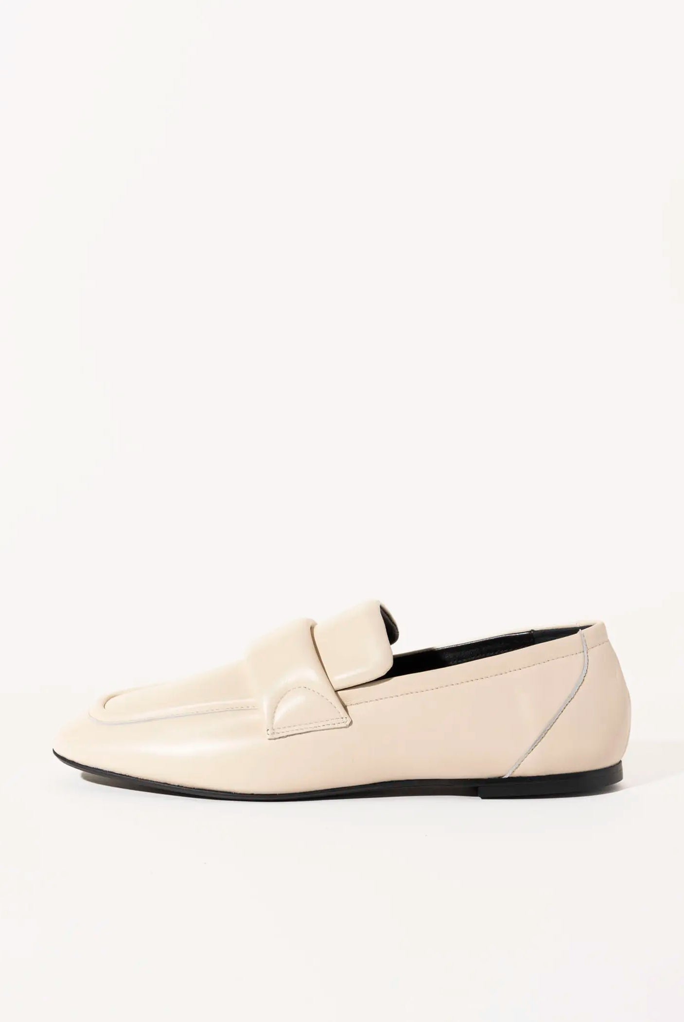swatch_ivory leather leather loafer flat shoes