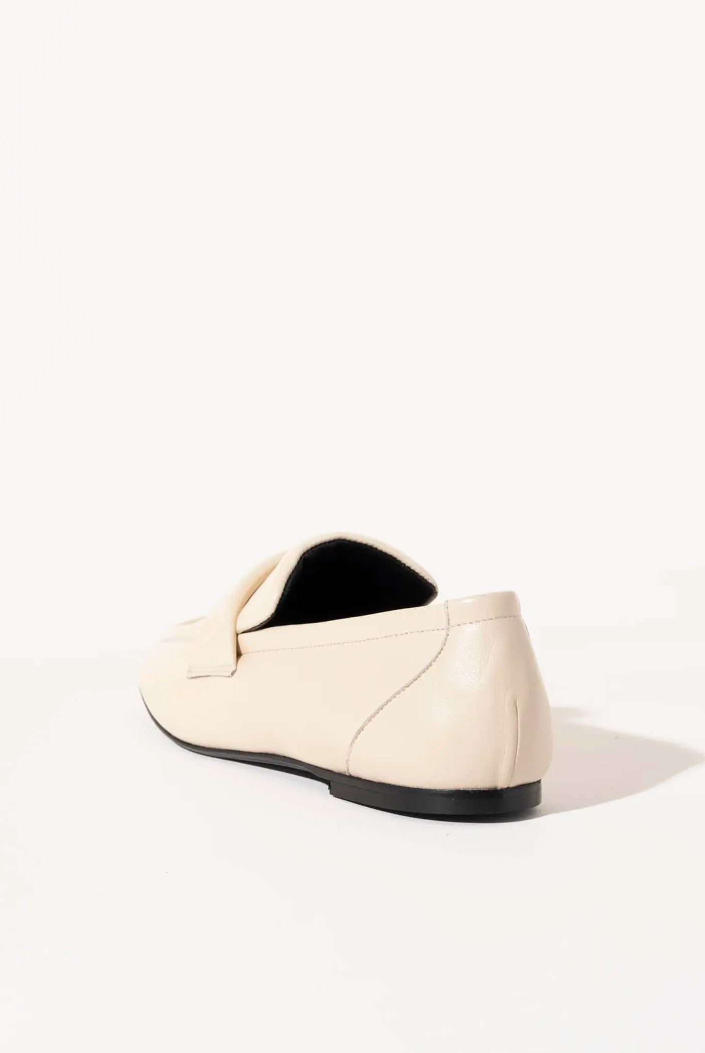 swatch_ivory leather leather loafer flat shoes