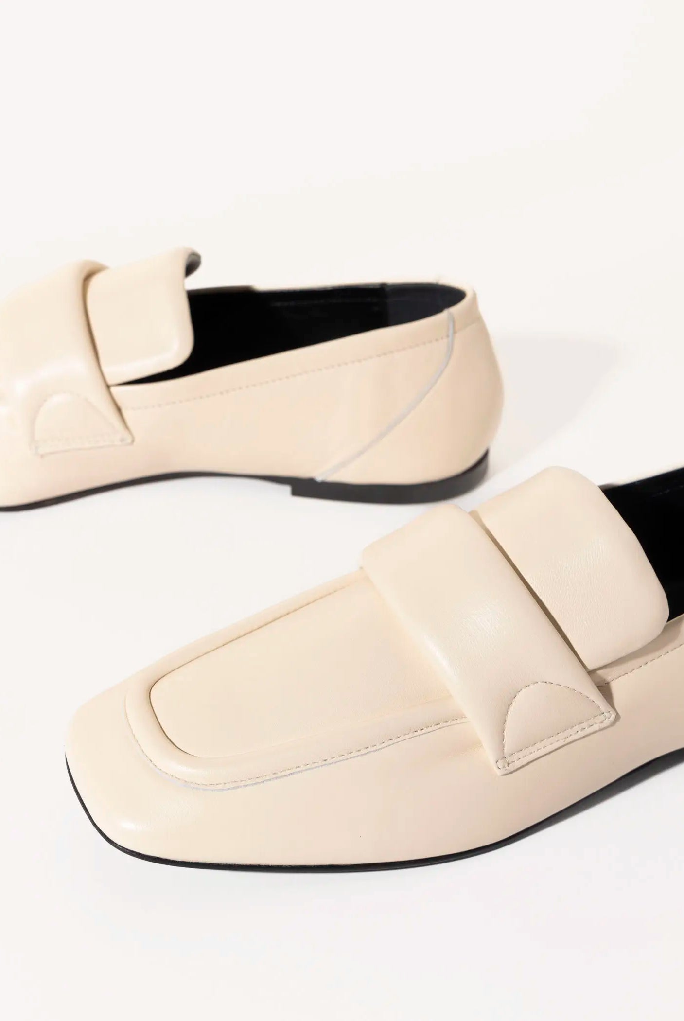 swatch_ivory leather leather loafer flat shoes