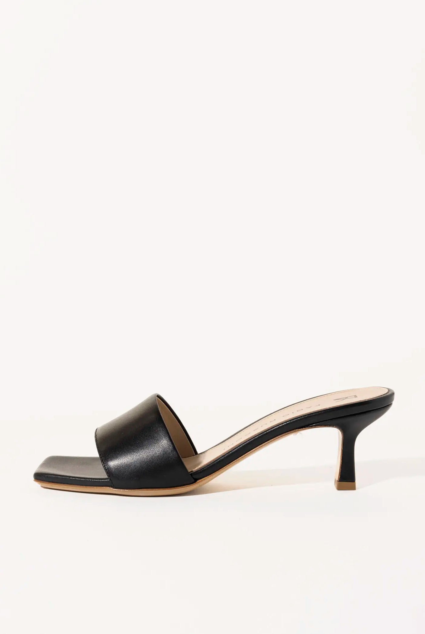 swatch_black leather slide sandal heeled sandals