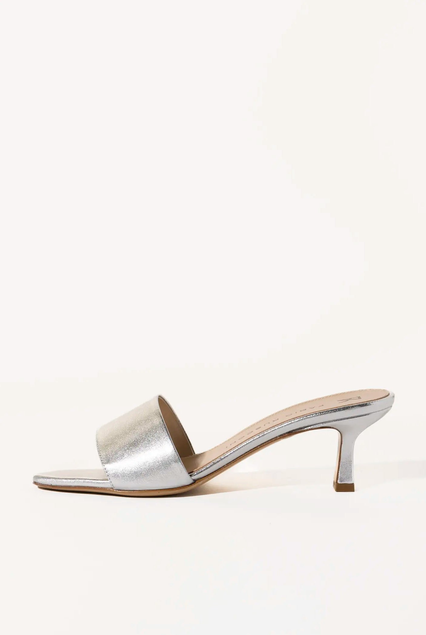 swatch_silver leather slide sandal heeled sandals