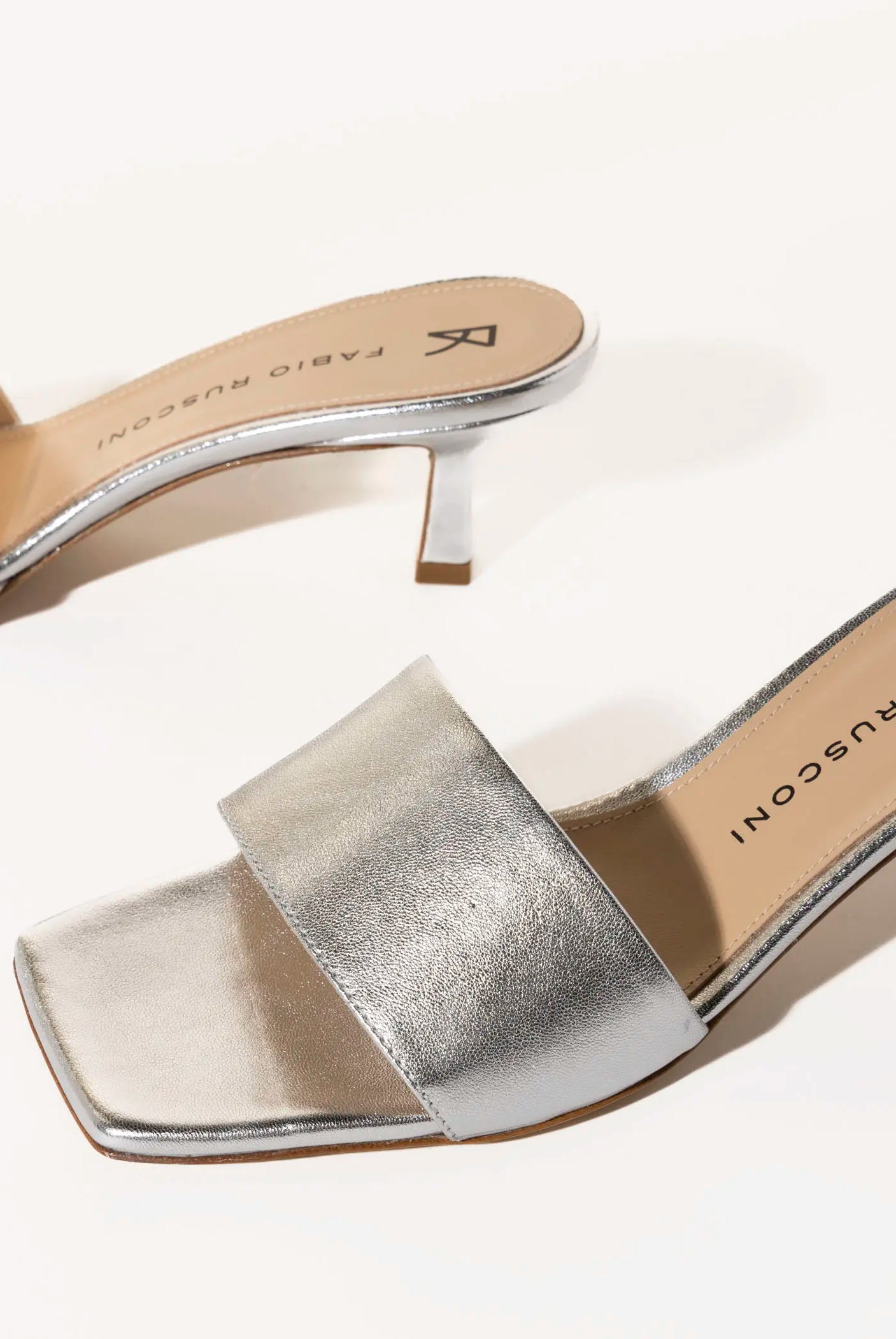 swatch_silver leather slide sandal heeled sandals