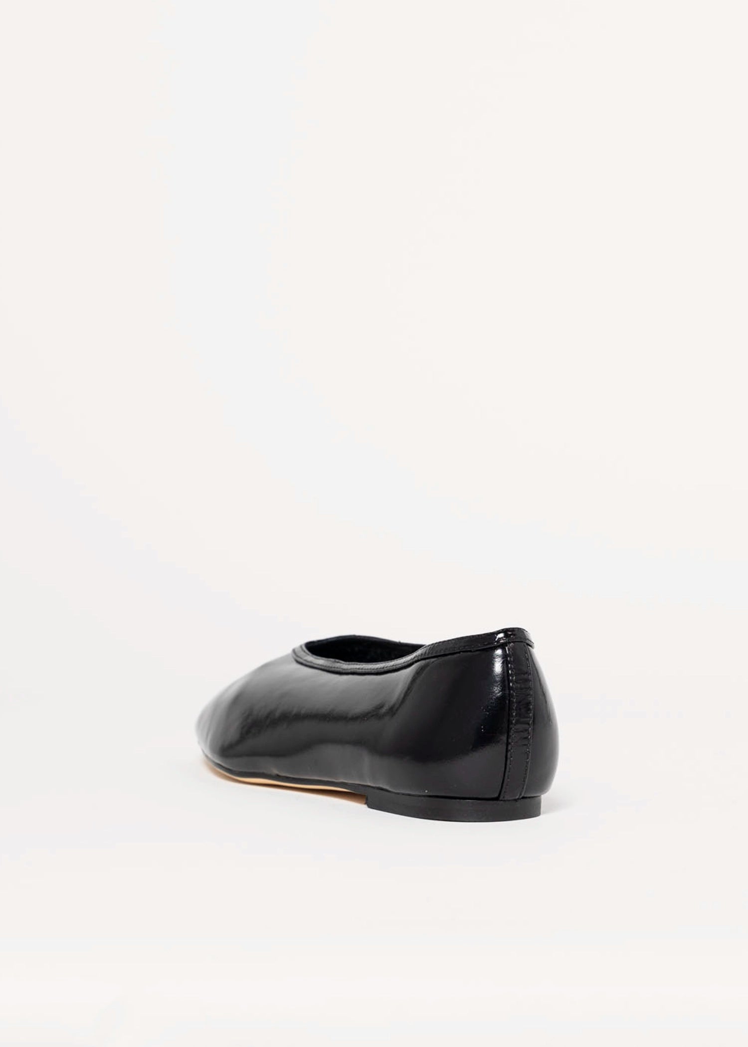 swatch_Patent Black bianca leather flat flat shoes