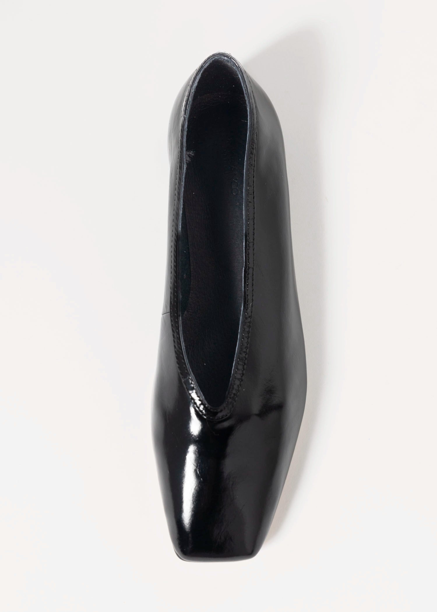 swatch_Patent Black bianca leather flat flat shoes