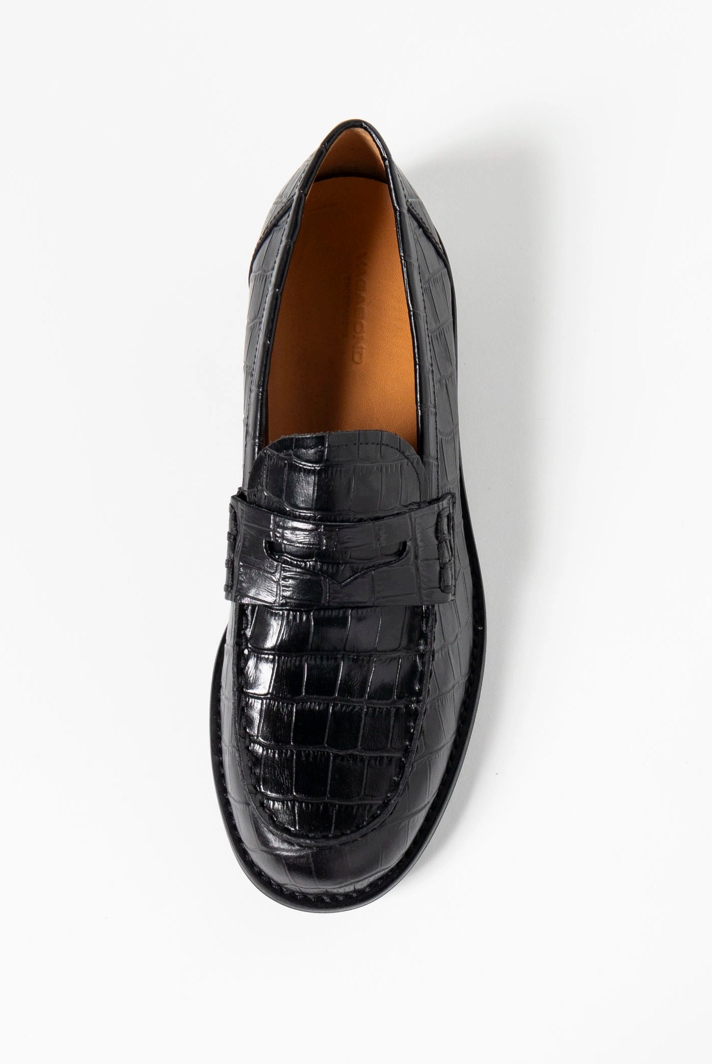 swatch_Black Croco vagabond linn loafer