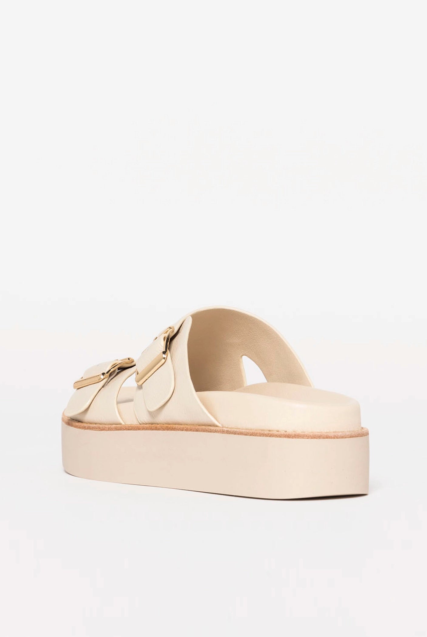 swatch_Milk Leather silent d gizella platform sandal