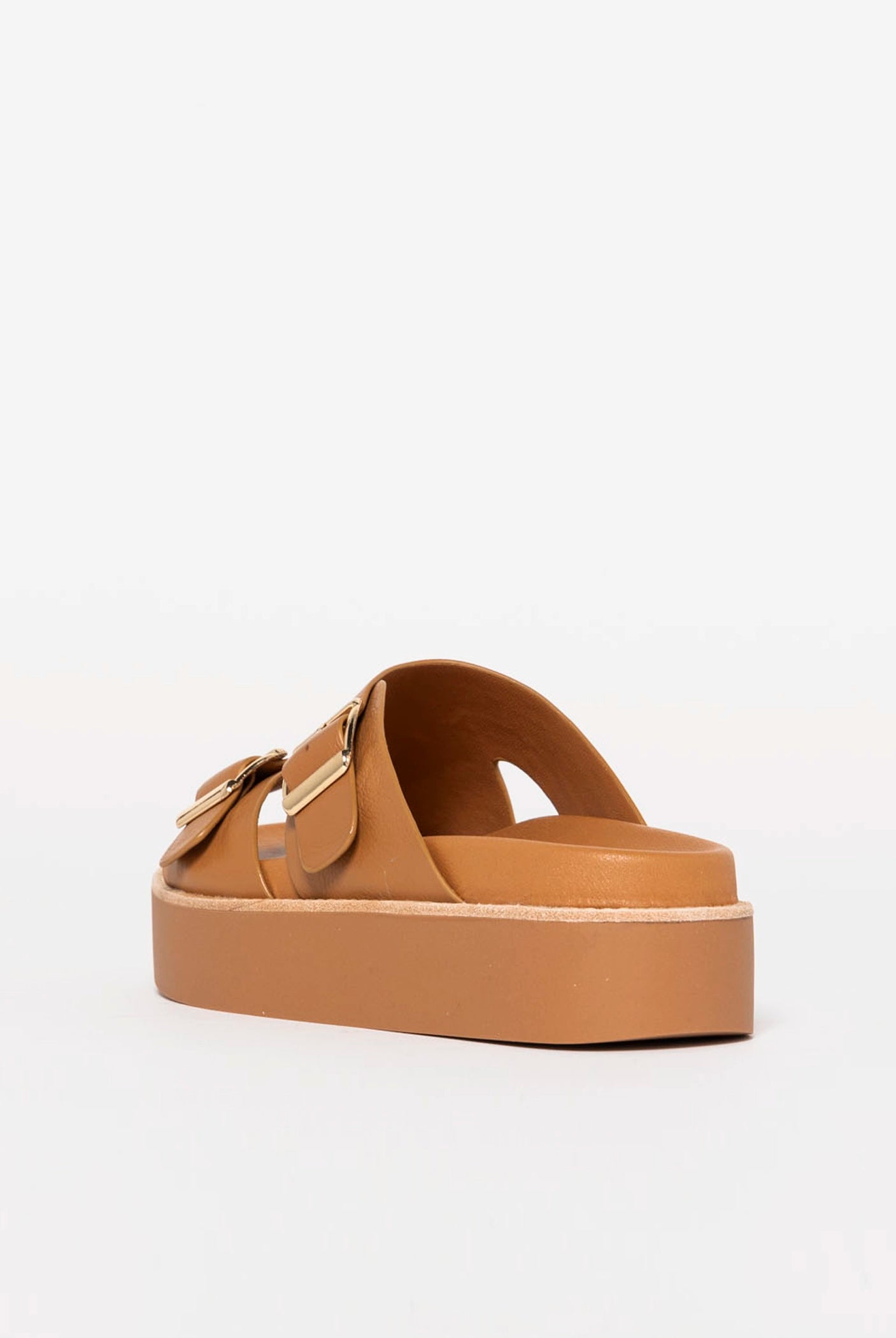 swatch_Tan Leather silent d gizella platform sandal