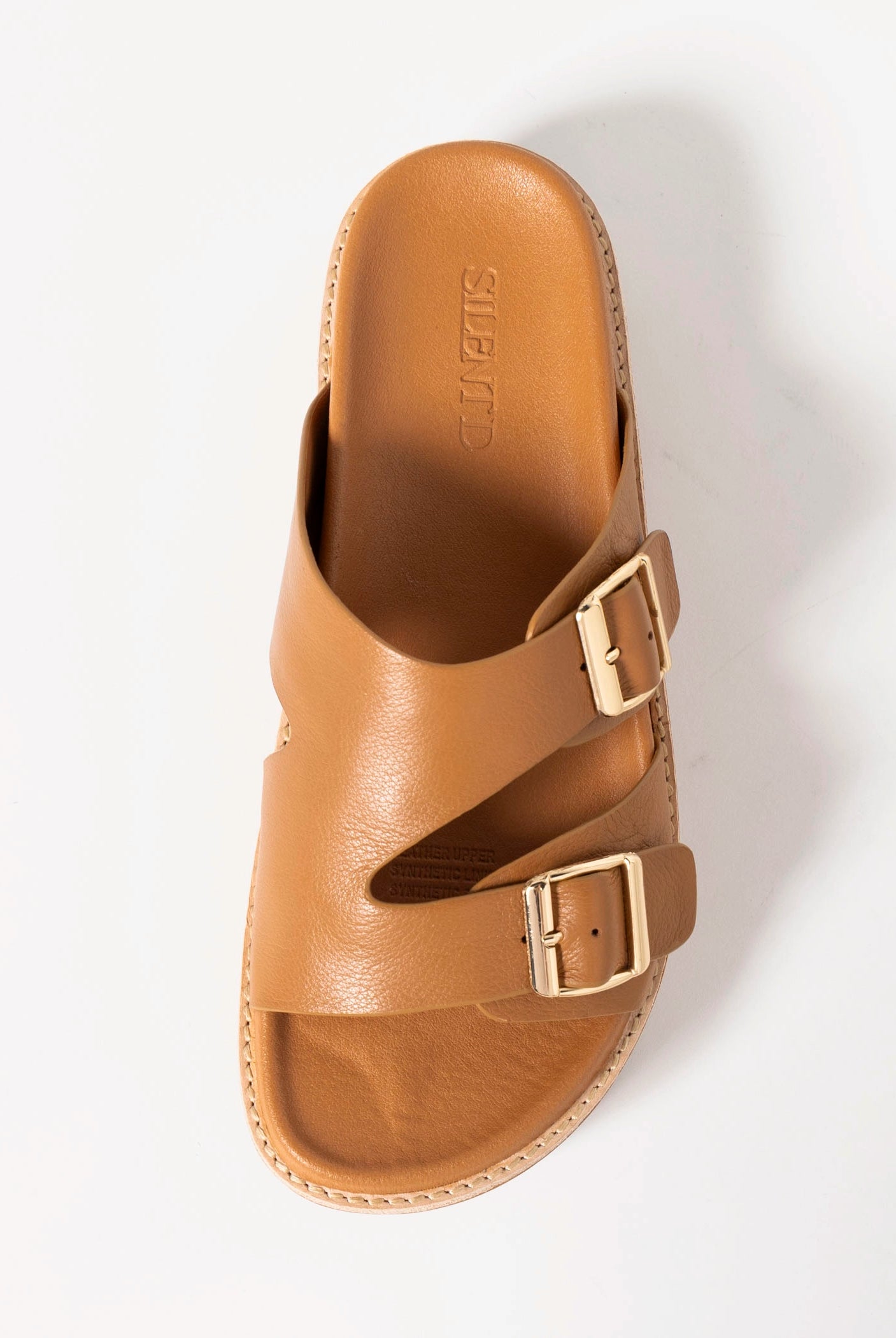 swatch_Tan Leather silent d gizella platform sandal