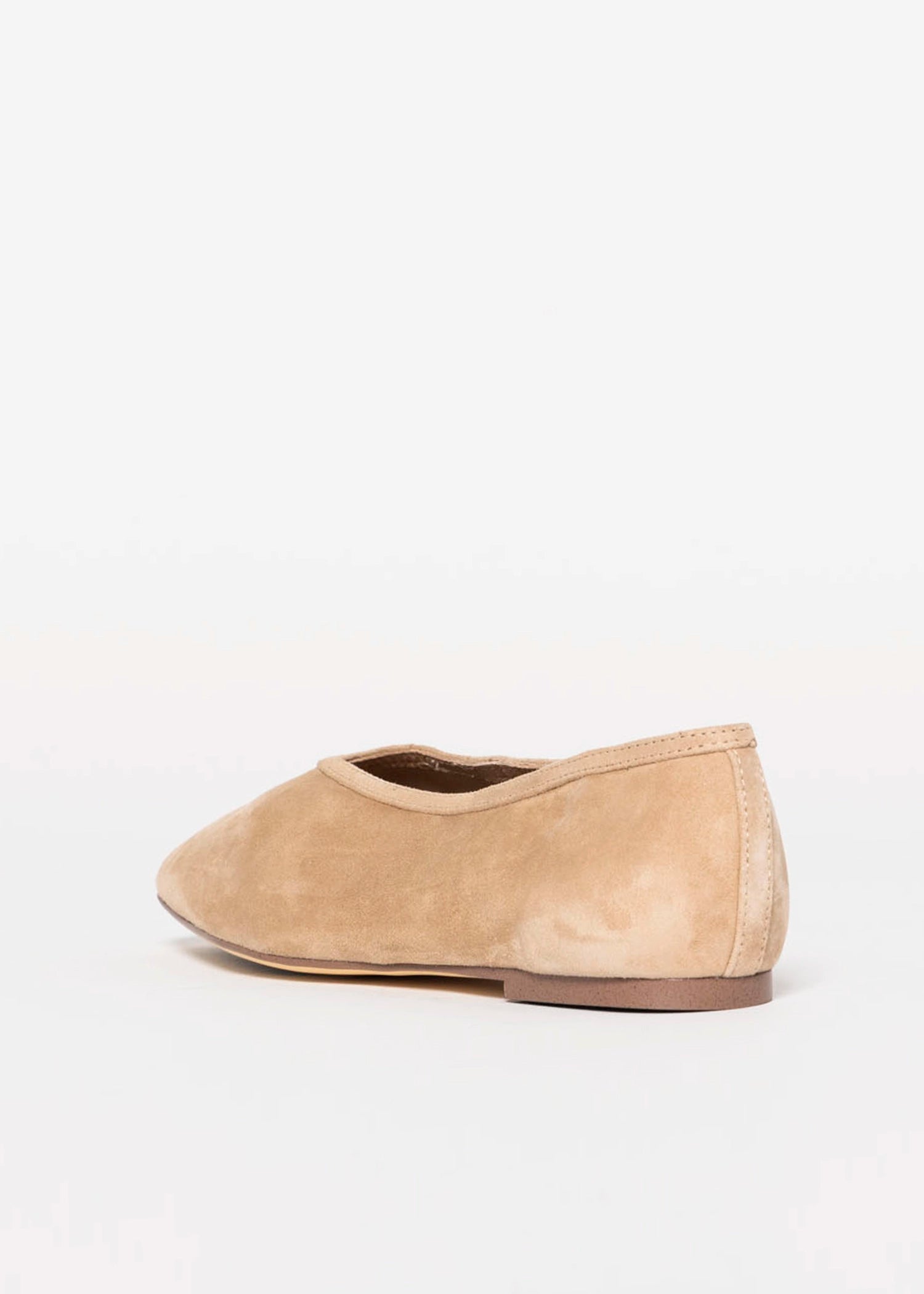 swatch_Wheat Suede bianca leather flat flat shoes
