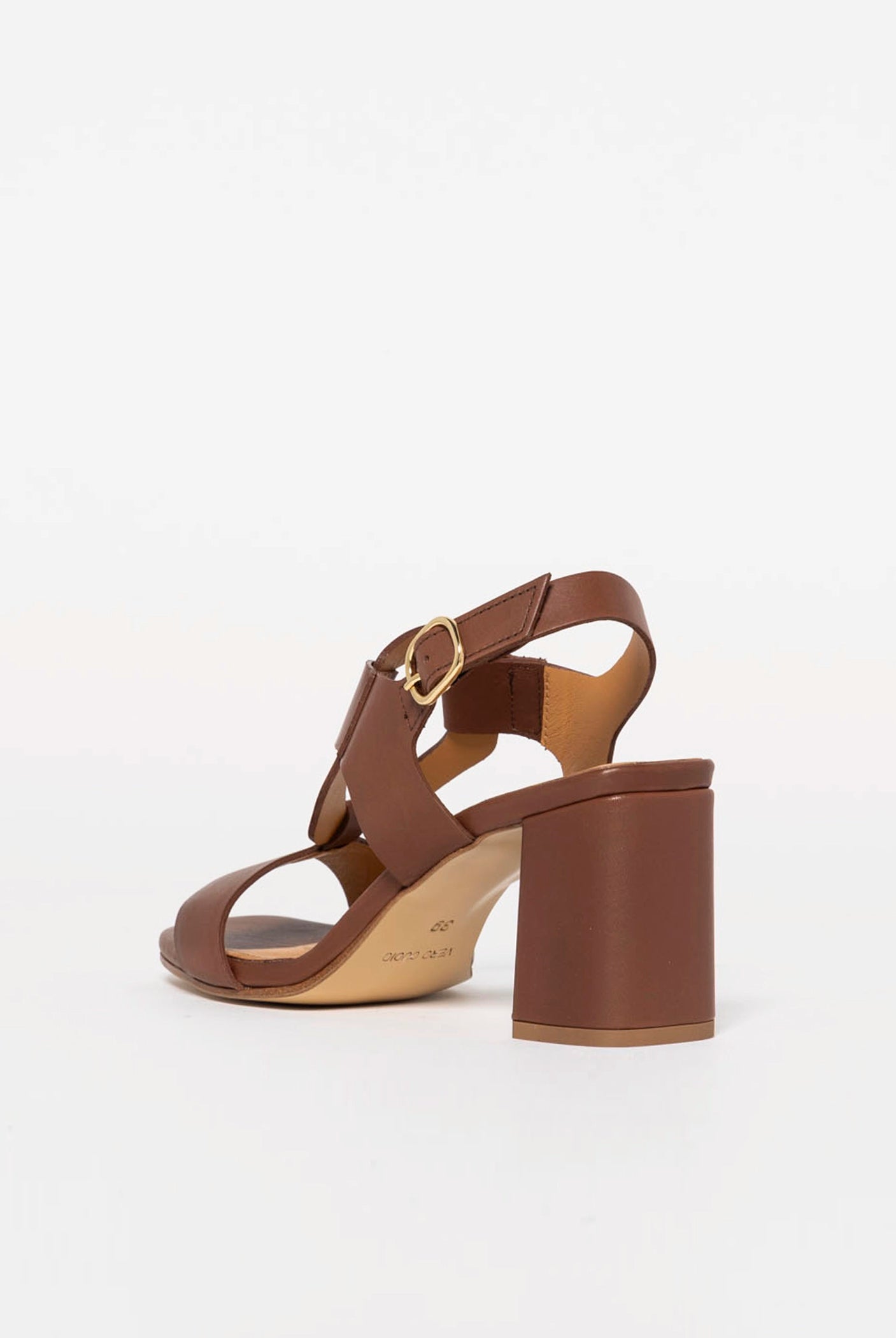 swatch_Brown Leather heeled leather sandal