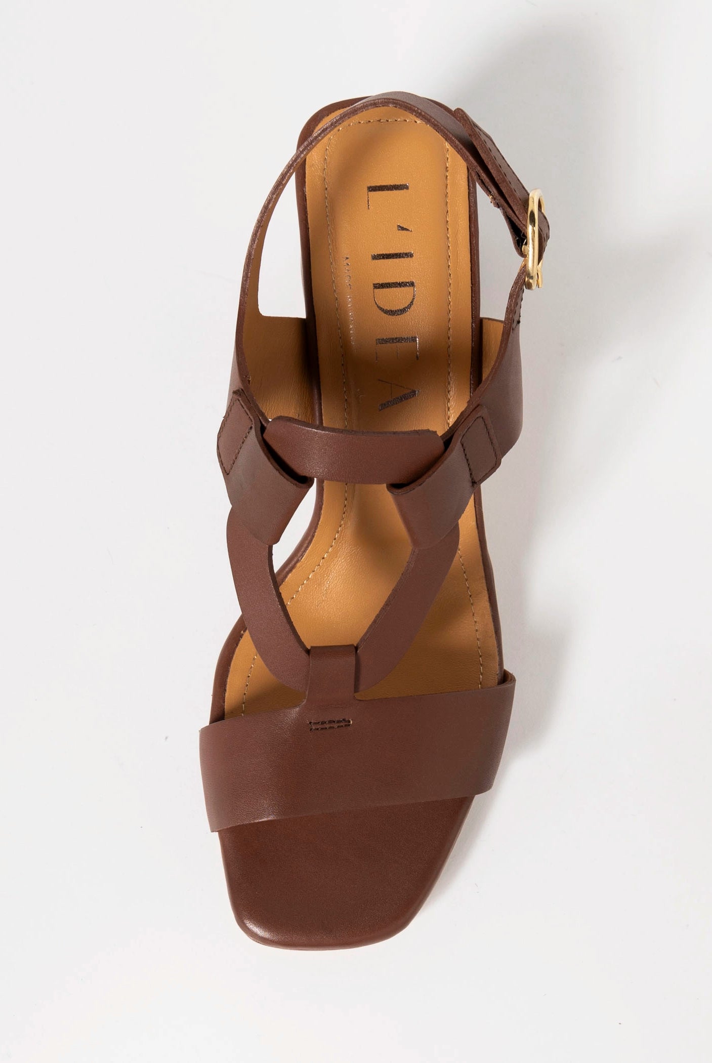 swatch_Brown Leather heeled leather sandal