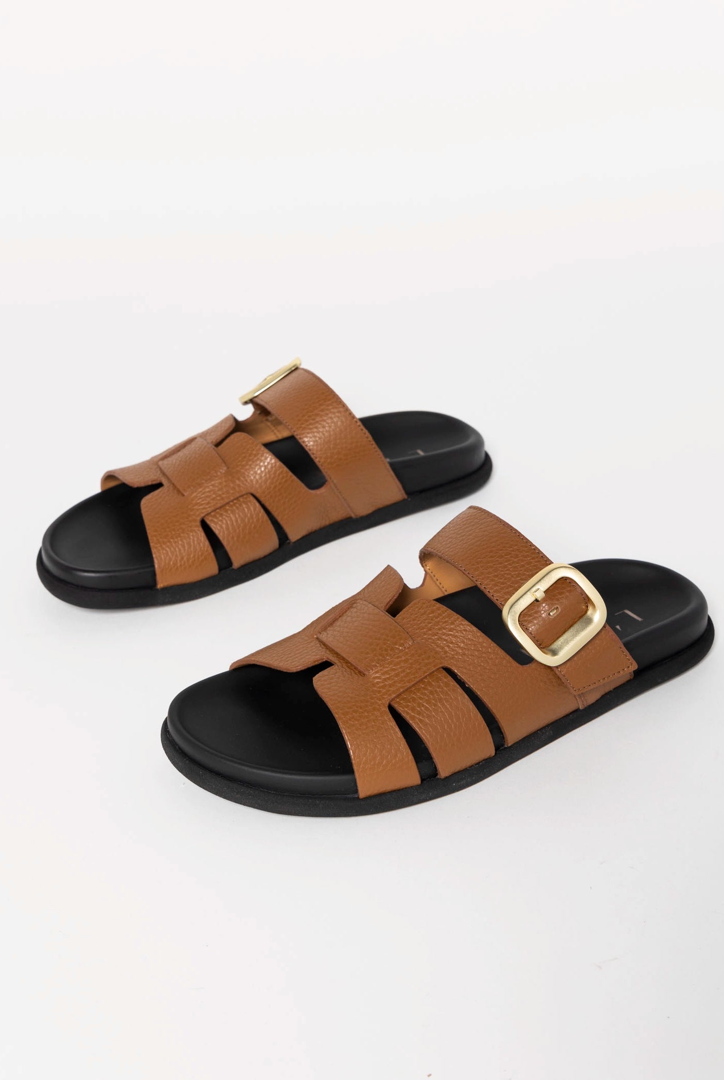 swatch_Cuoio Leather l'idea slide sandal