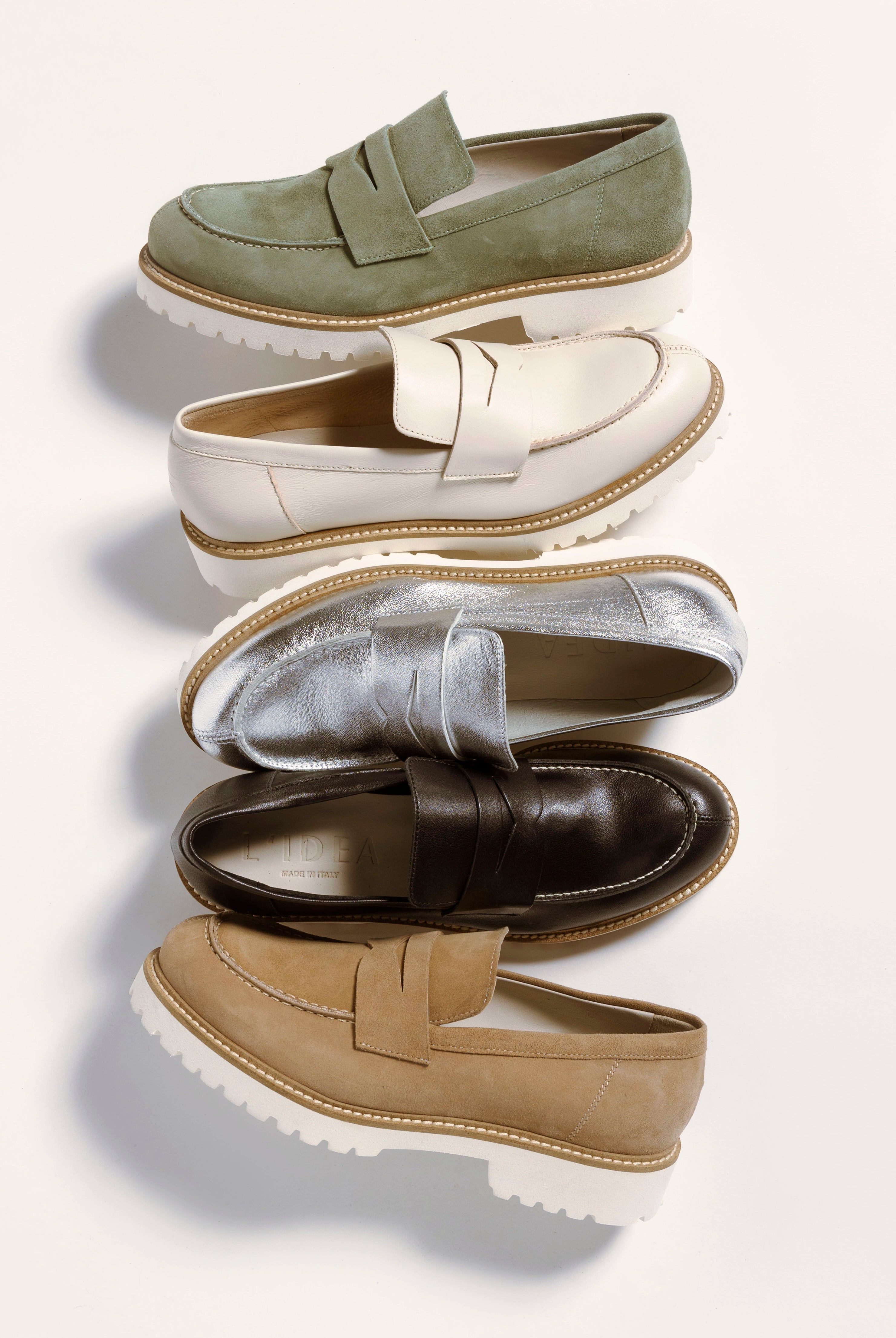 swatch_sage suede suede penny loafer flat shoes