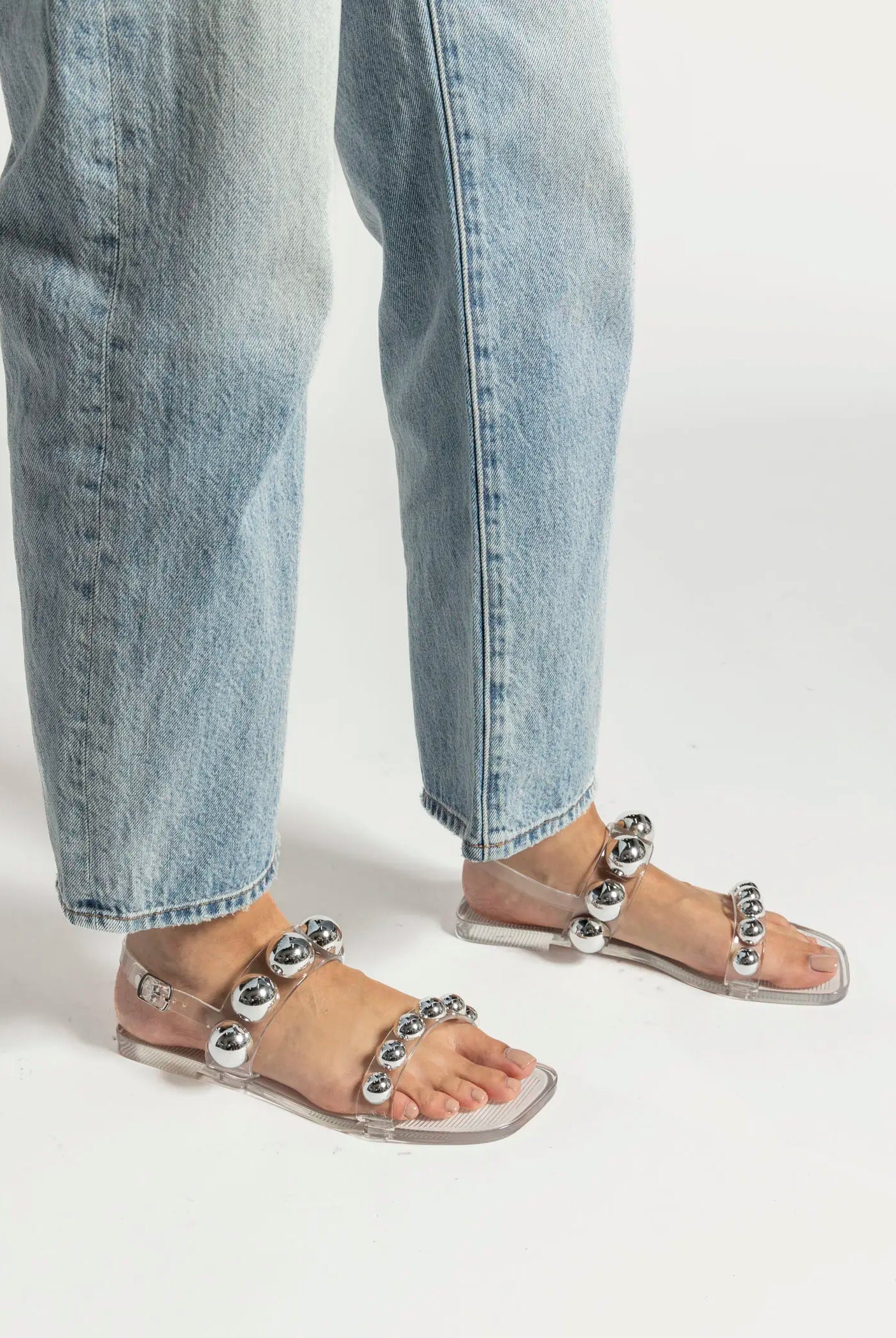 swatch_clear gum drop jelly sandal flat sandals