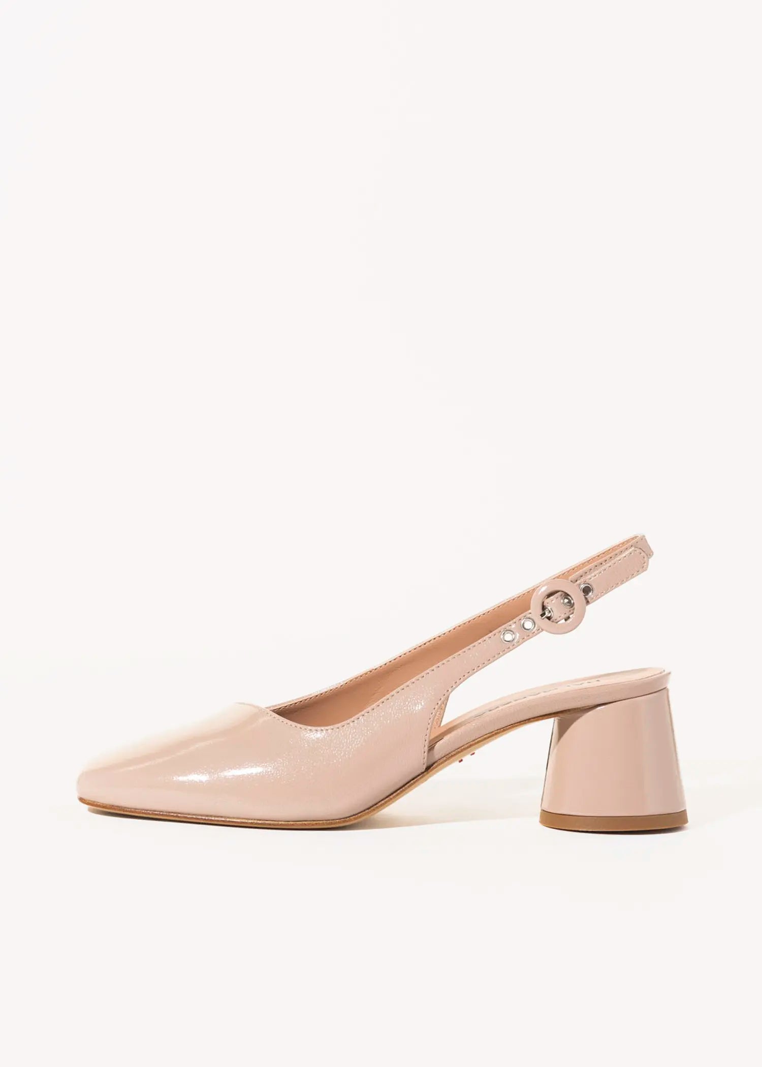swatch_beige patent cala slingback pump heels