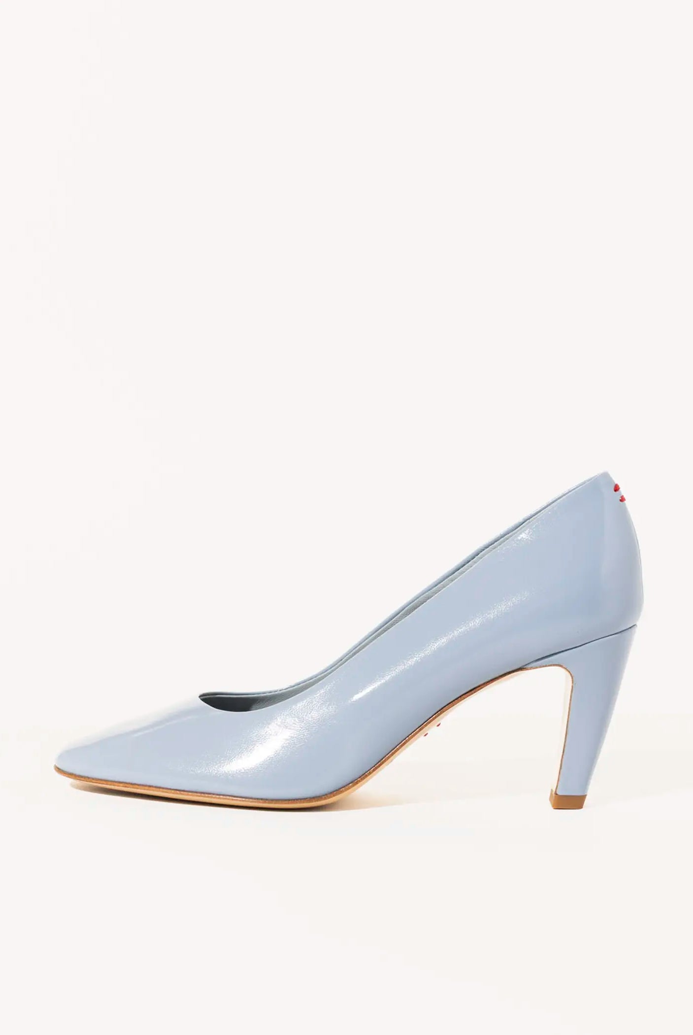 swatch_light blue patent dora round toe pump heels