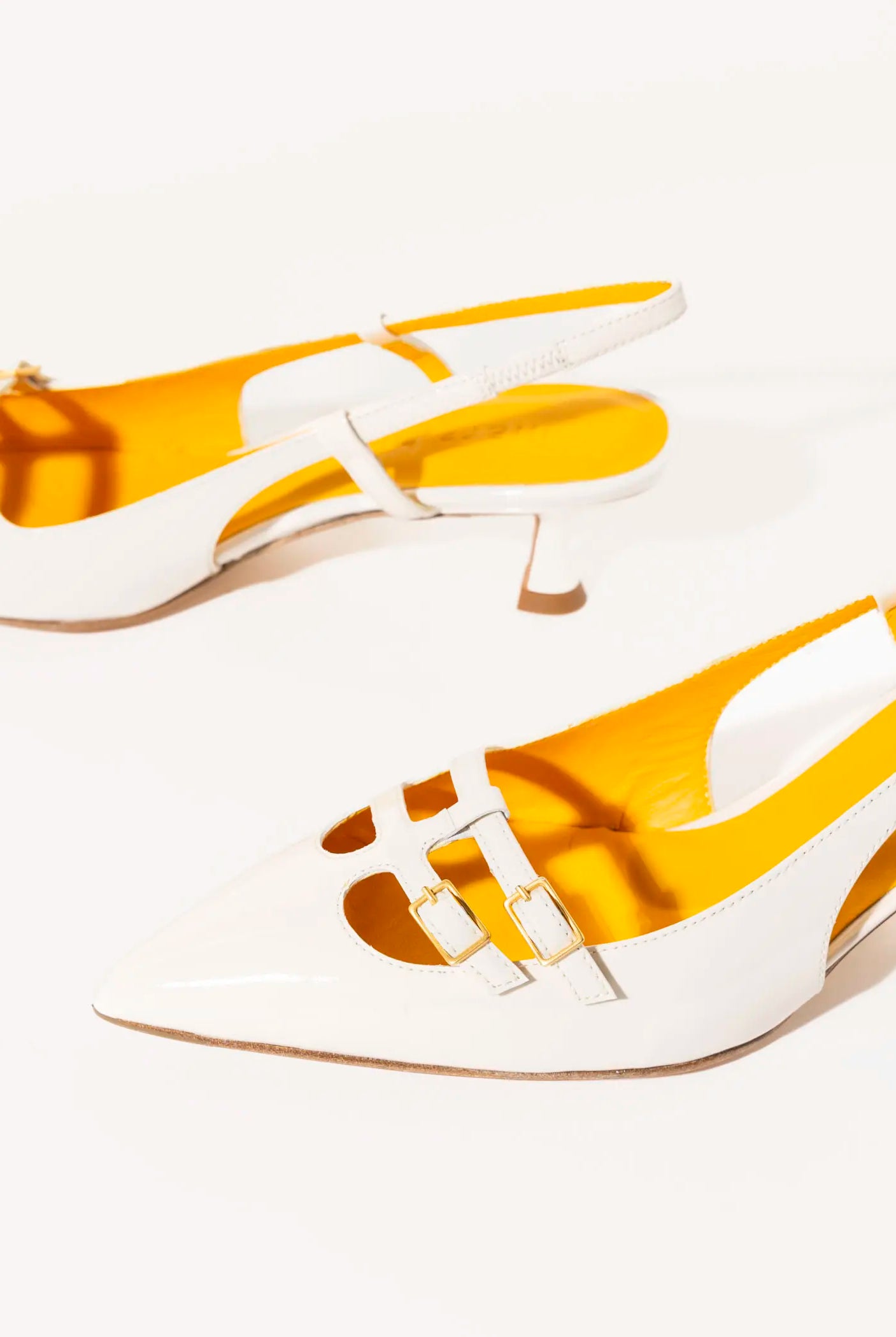 swatch_cream patent t-bar slingback pump heels