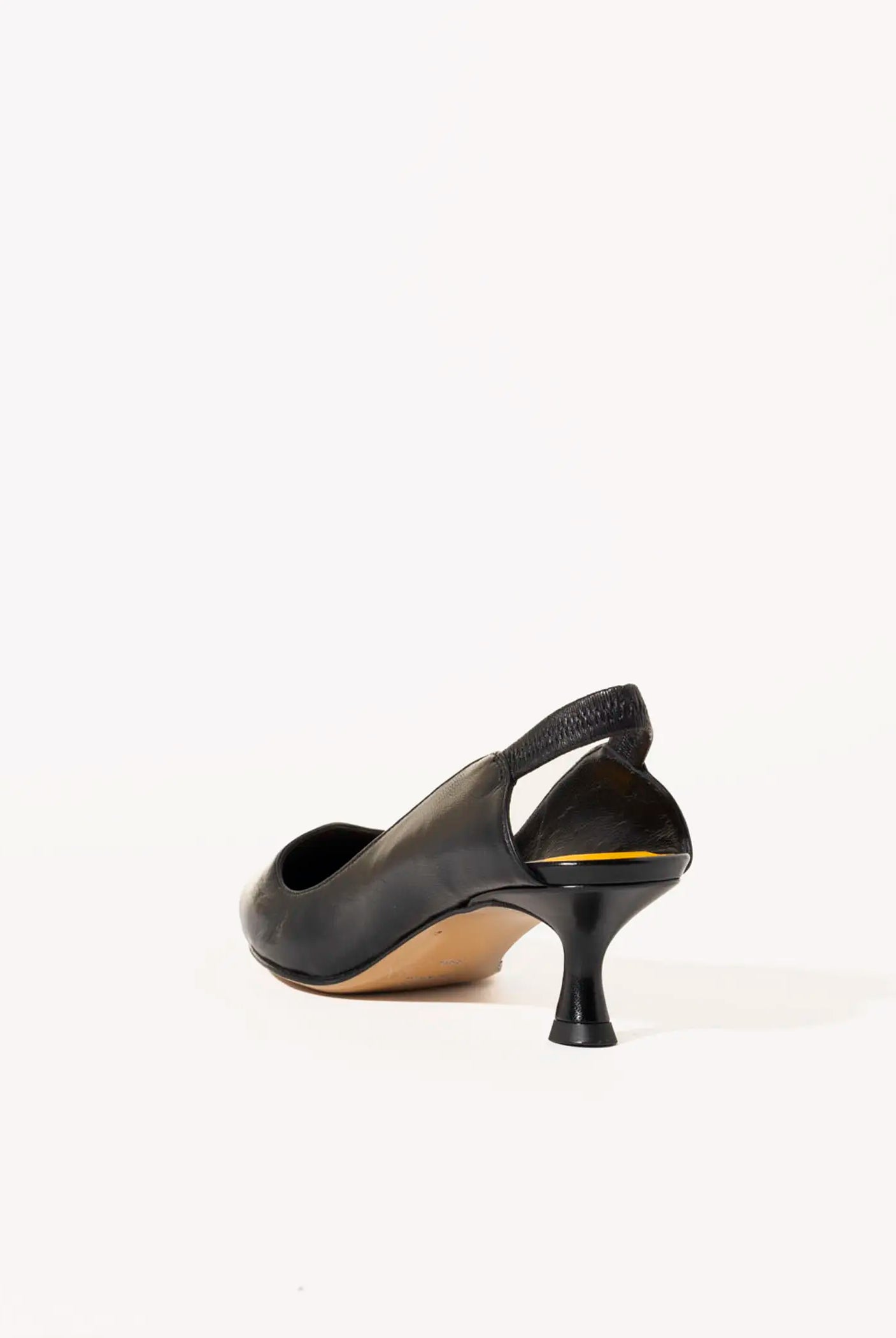 swatch_black leather leather slingback pump heels