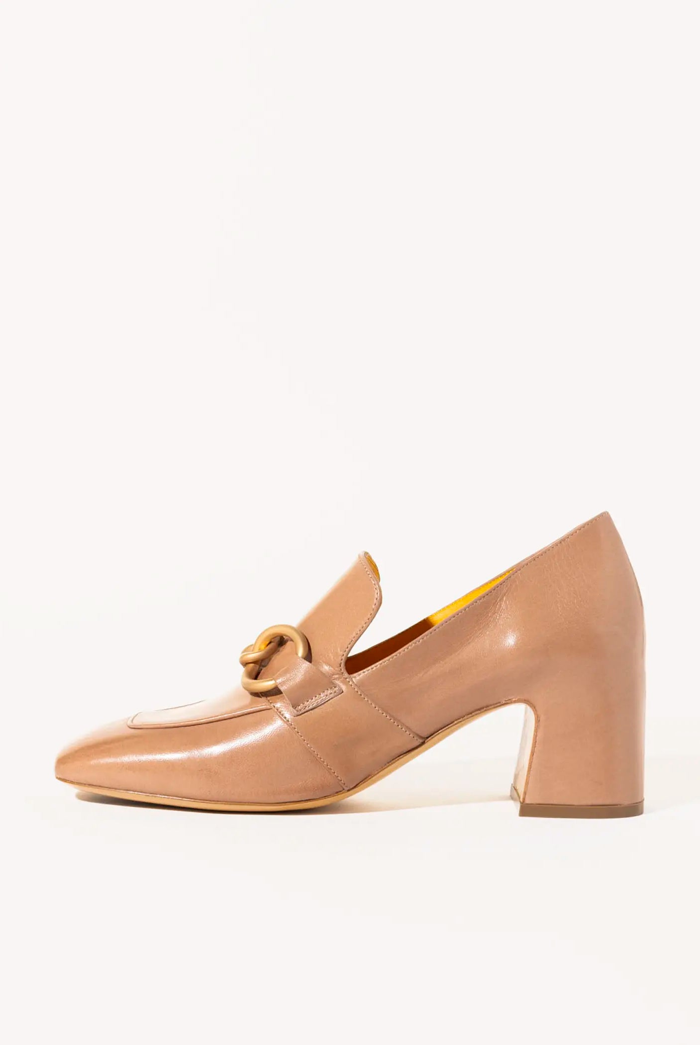 swatch_Sand Leather heeled loafer