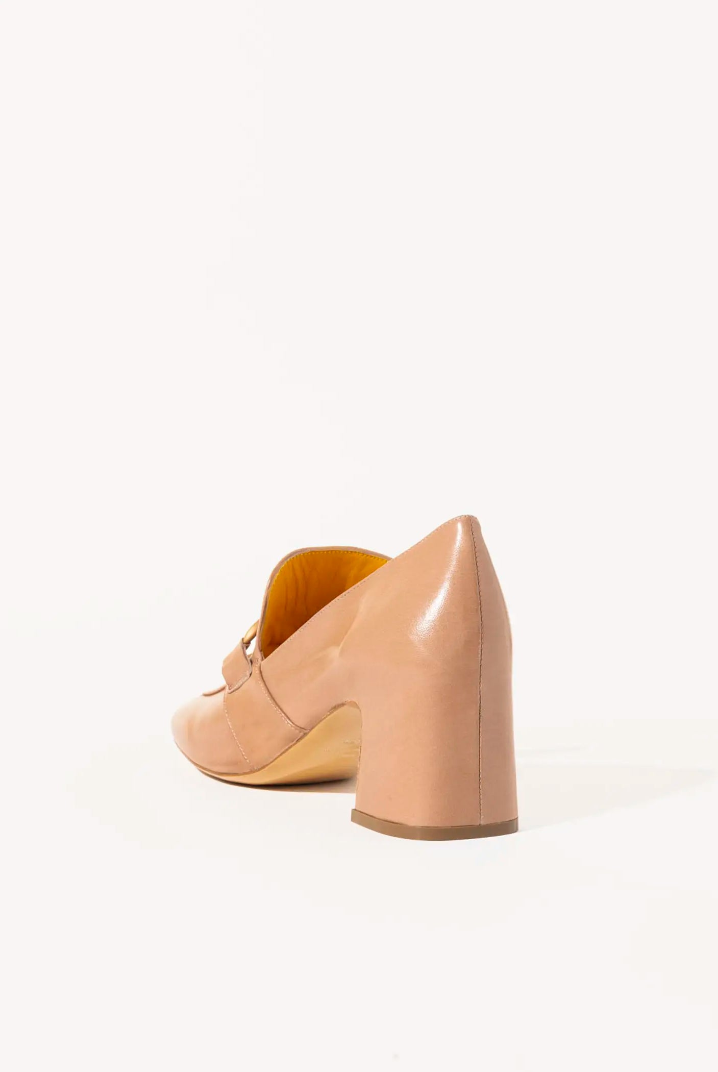 swatch_Sand Leather heeled loafer