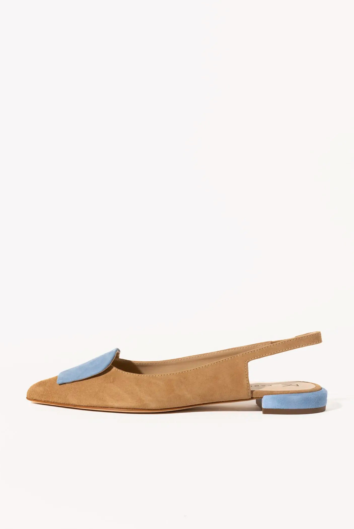 swatch_sand suede slingback flat flat shoes