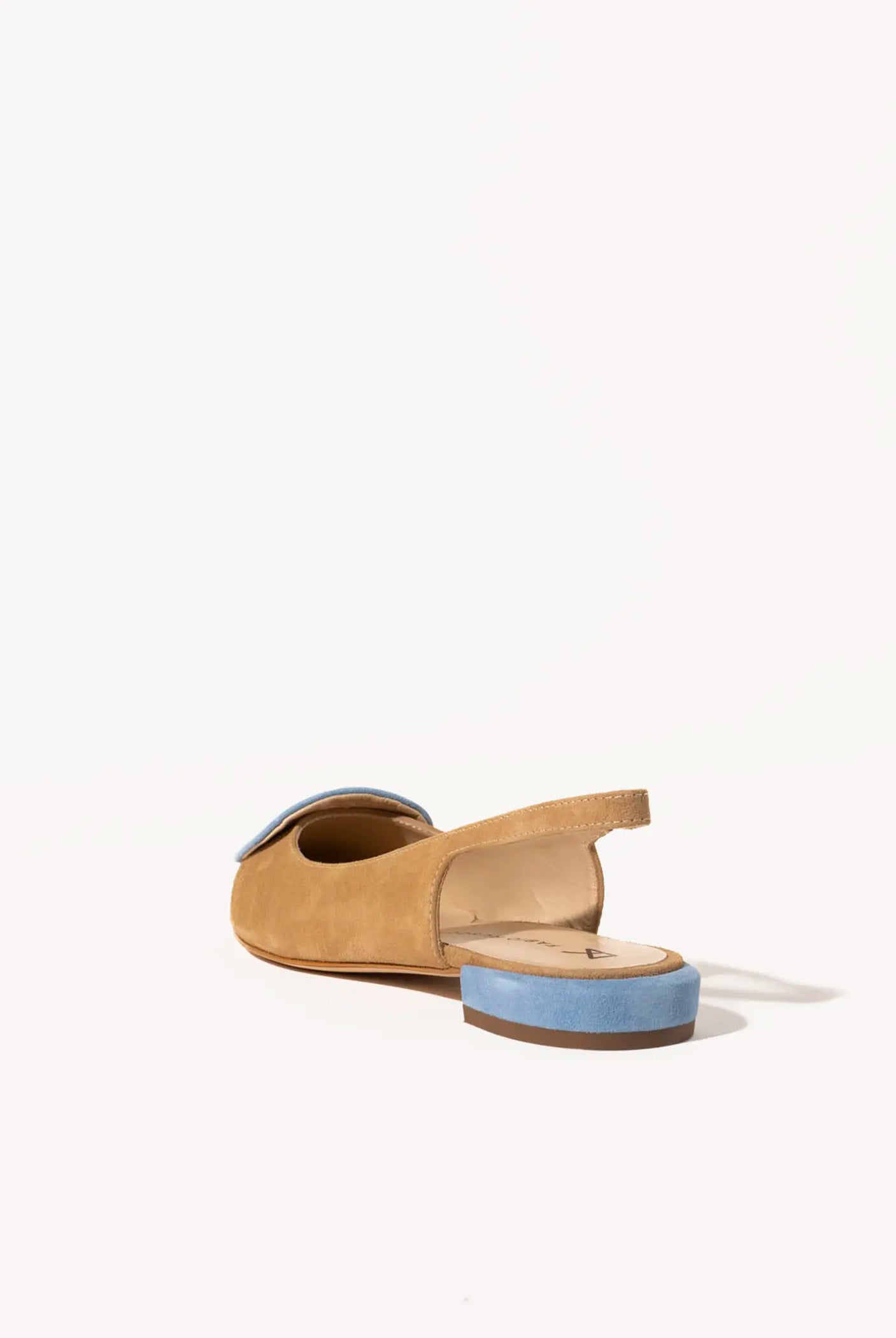 swatch_sand suede slingback flat flat shoes