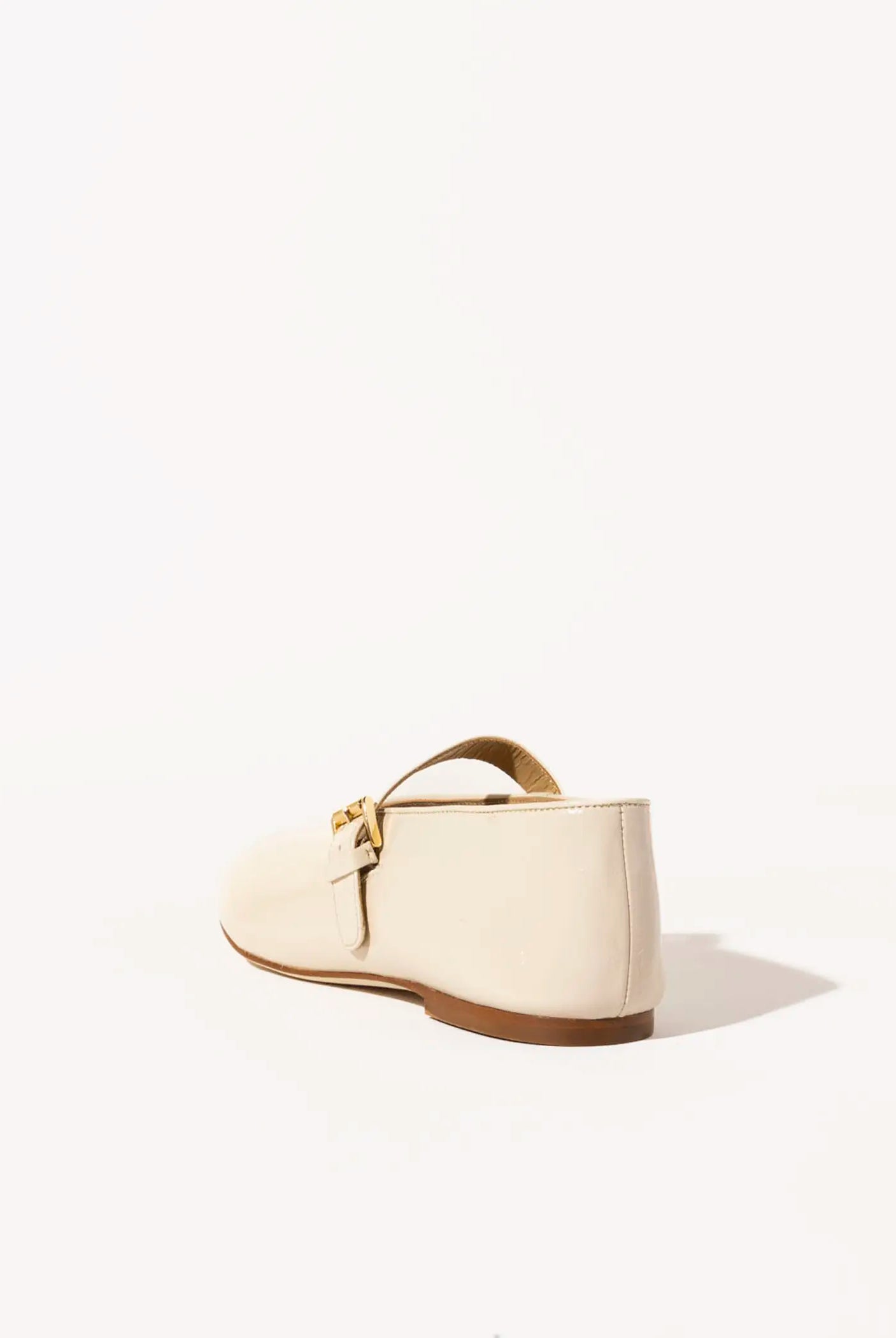 swatch_milk patent leather mary jane flat shoes