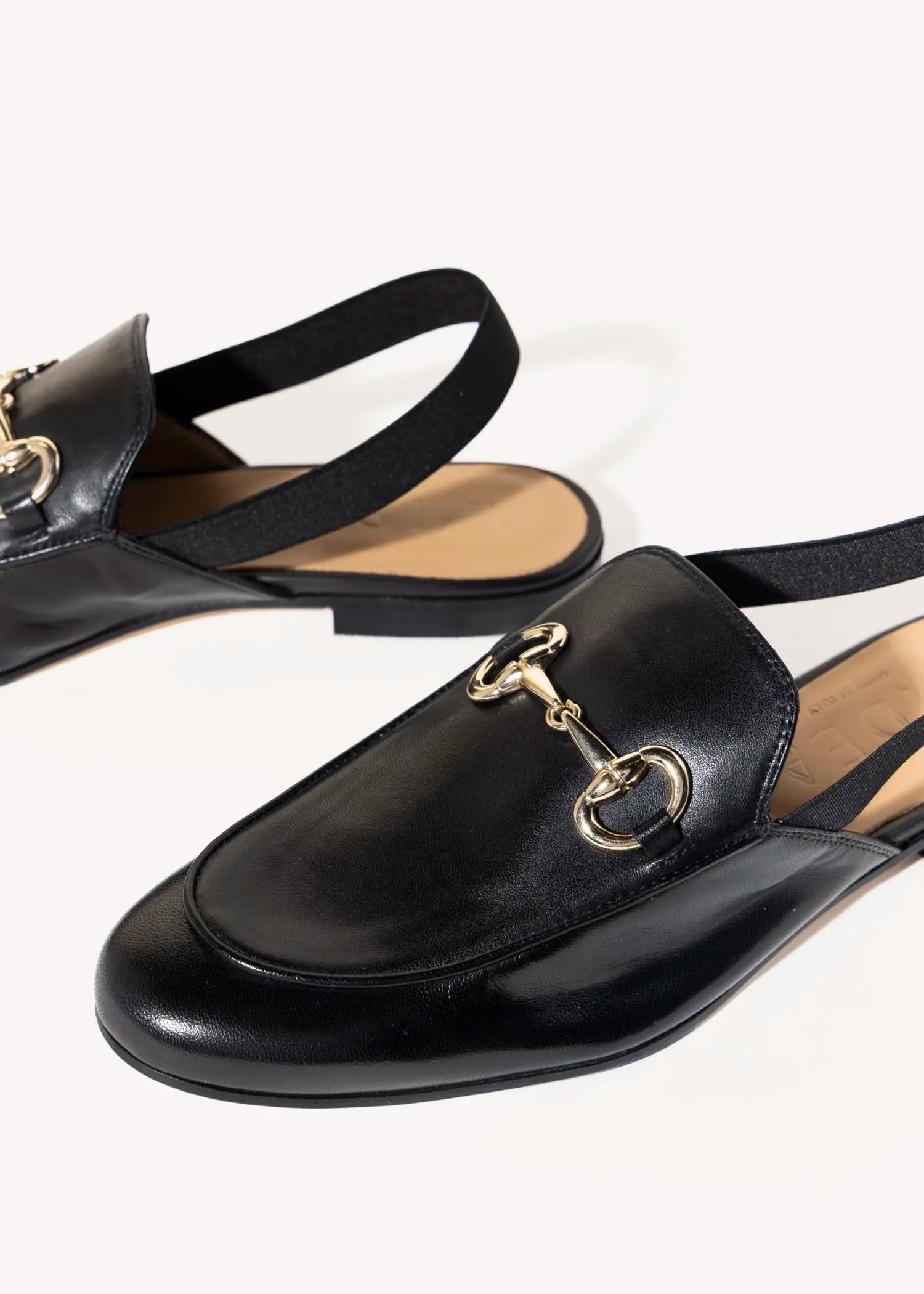 swatch_black leather slingback loafer flat shoes