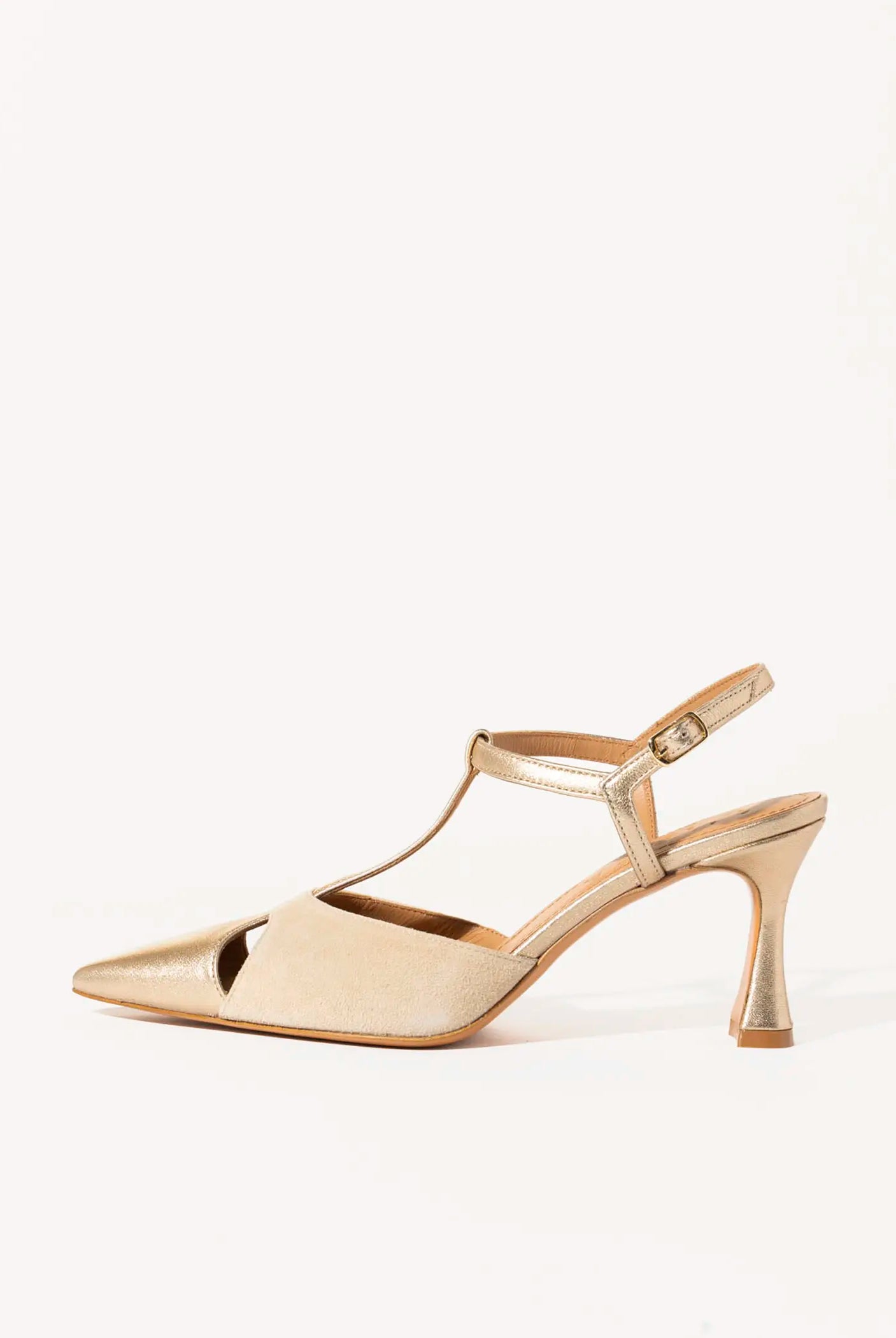 swatch_Sand/Platino pia leather pump