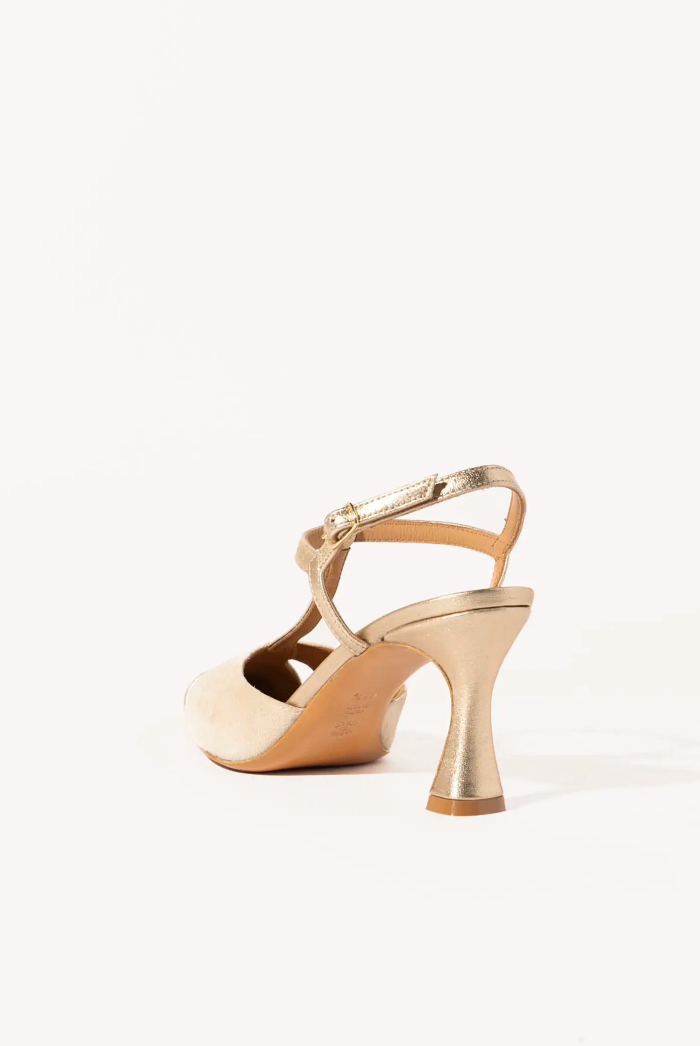 swatch_Sand/Platino pia leather pump