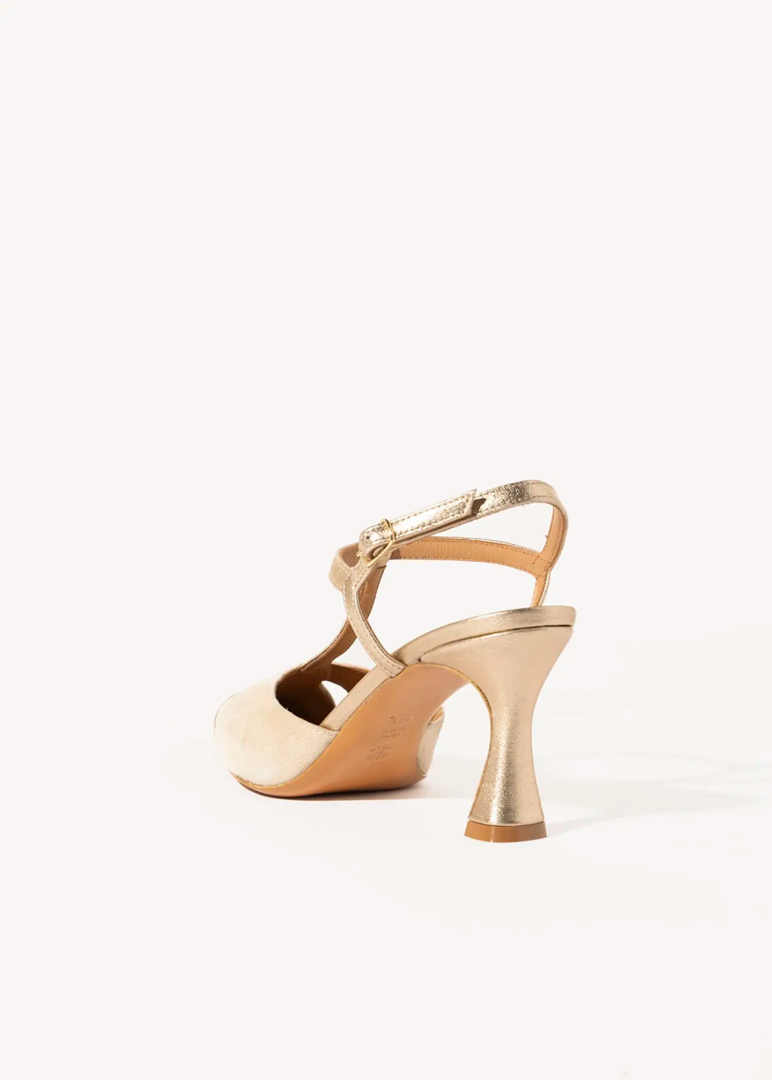 swatch_Sand/Platino pia leather pump